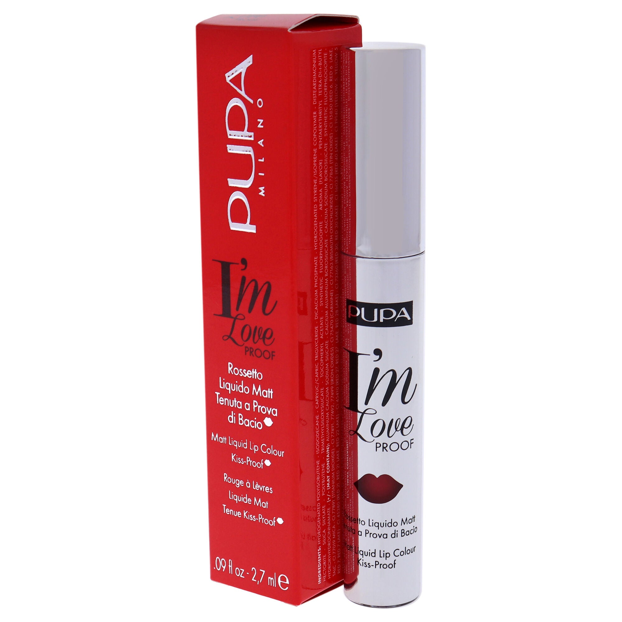 I Am Love Proof Matt Liquid Lip Color - 009 Red Pop by Pupa Milano for Women - 0.09 oz Lipstick, See Description, alternate image number 3