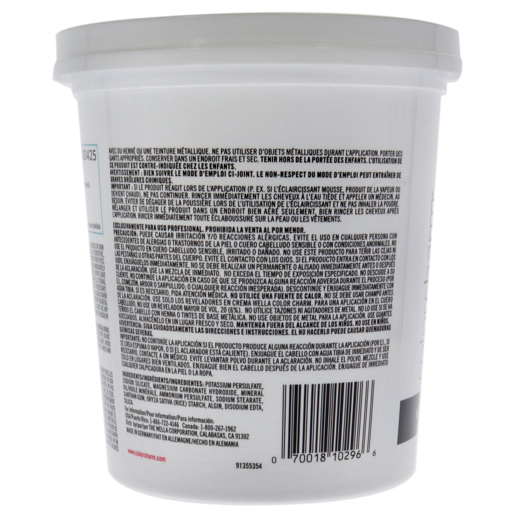 Color Charm Powder Lightener by Wella for Unisex - 16 oz Lightener, , alternate image number 3