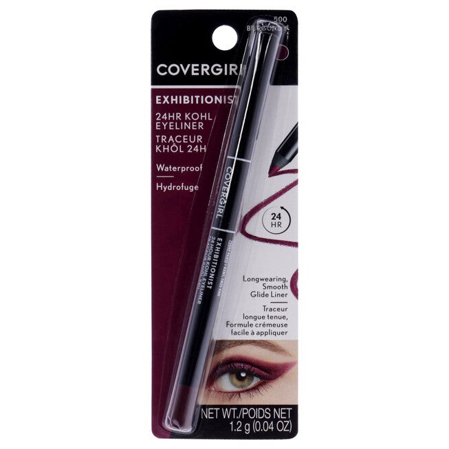 Exhibitionist 24Hr Kohl Eyeliner - 500 Burgundy by CoverGirl for Women - 0.04 oz Eyeliner, NA, hi-res image number null