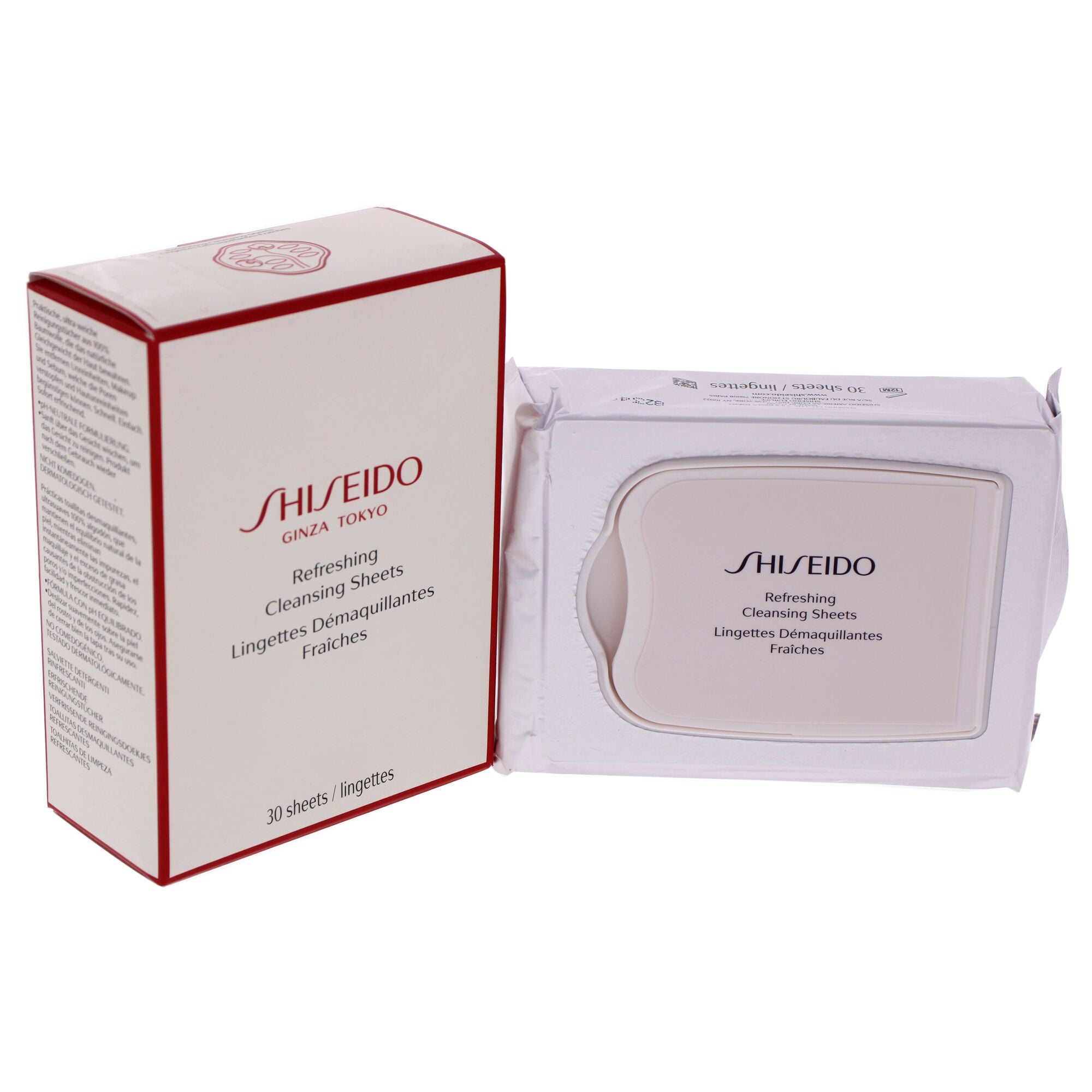 Refreshing Cleansing Sheet by Shiseido for Unisex - 30 Count Wipes, , alternate image number 8