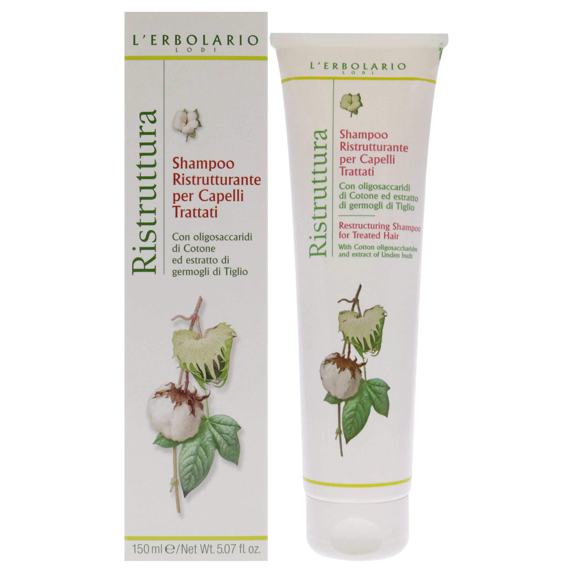 Restructuring Shampoo For Treated Hair by LErbolario for Unisex - 5.07 oz Shampoo, See Description, hi-res image number 0