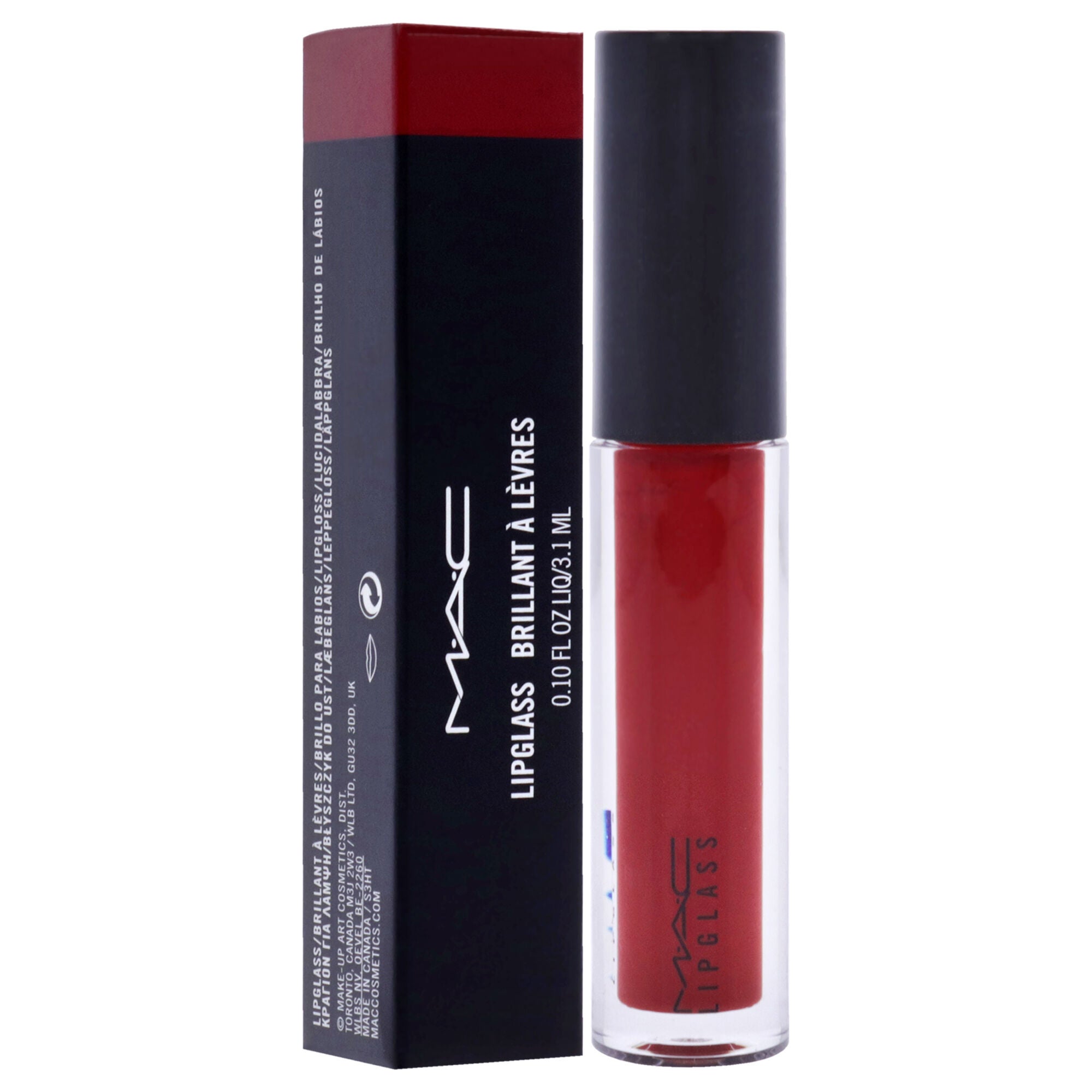 LipGlass Lip Gloss - Ruby Woo by MAC for Women - 0.1 oz Lip Gloss, See Description, alternate image number 2