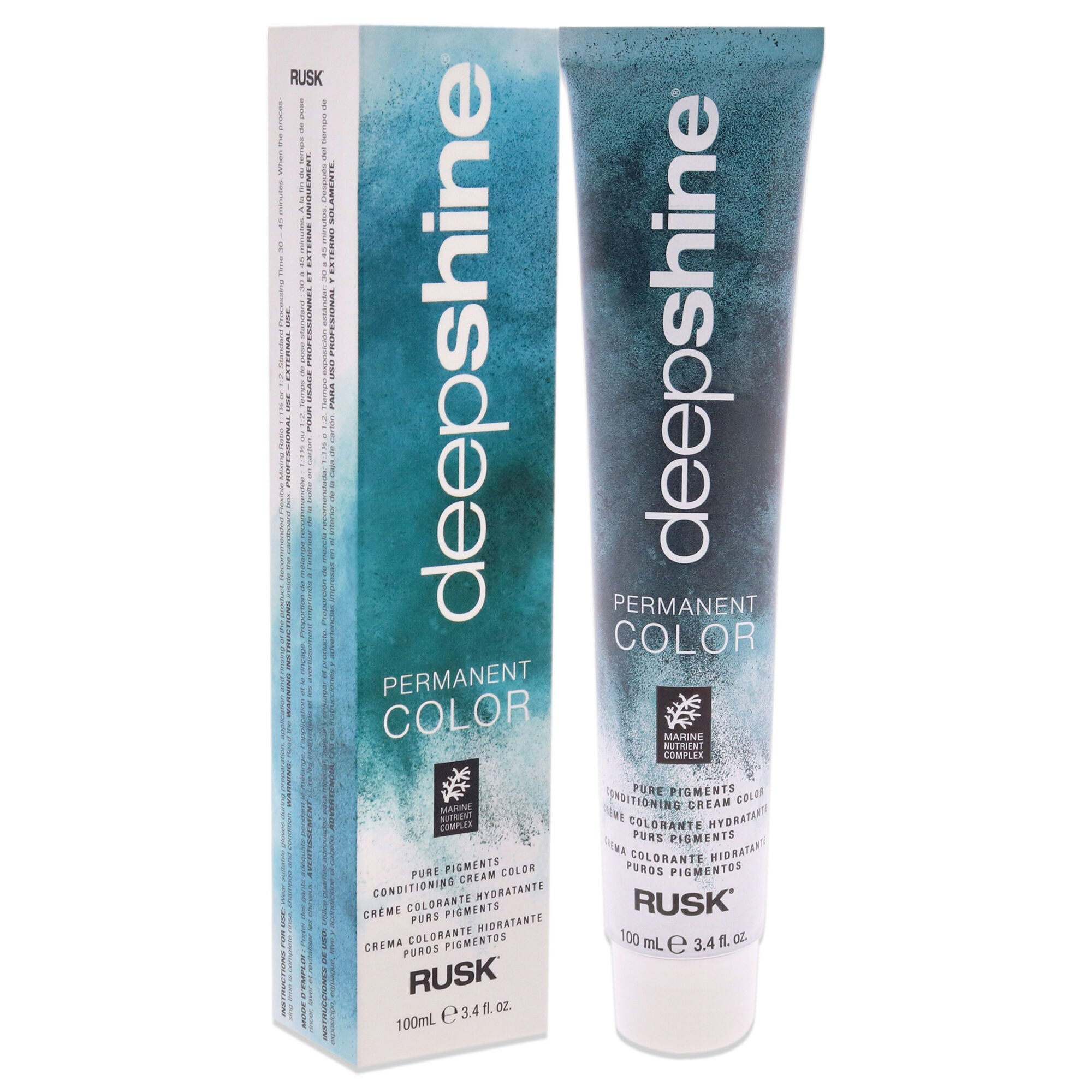 Deepshine Pure Pigments Conditioning Cream Color - 5.000NC Light Brown by Rusk for Unisex - 3.4 oz Hair Color, See Description, alternate image number 2