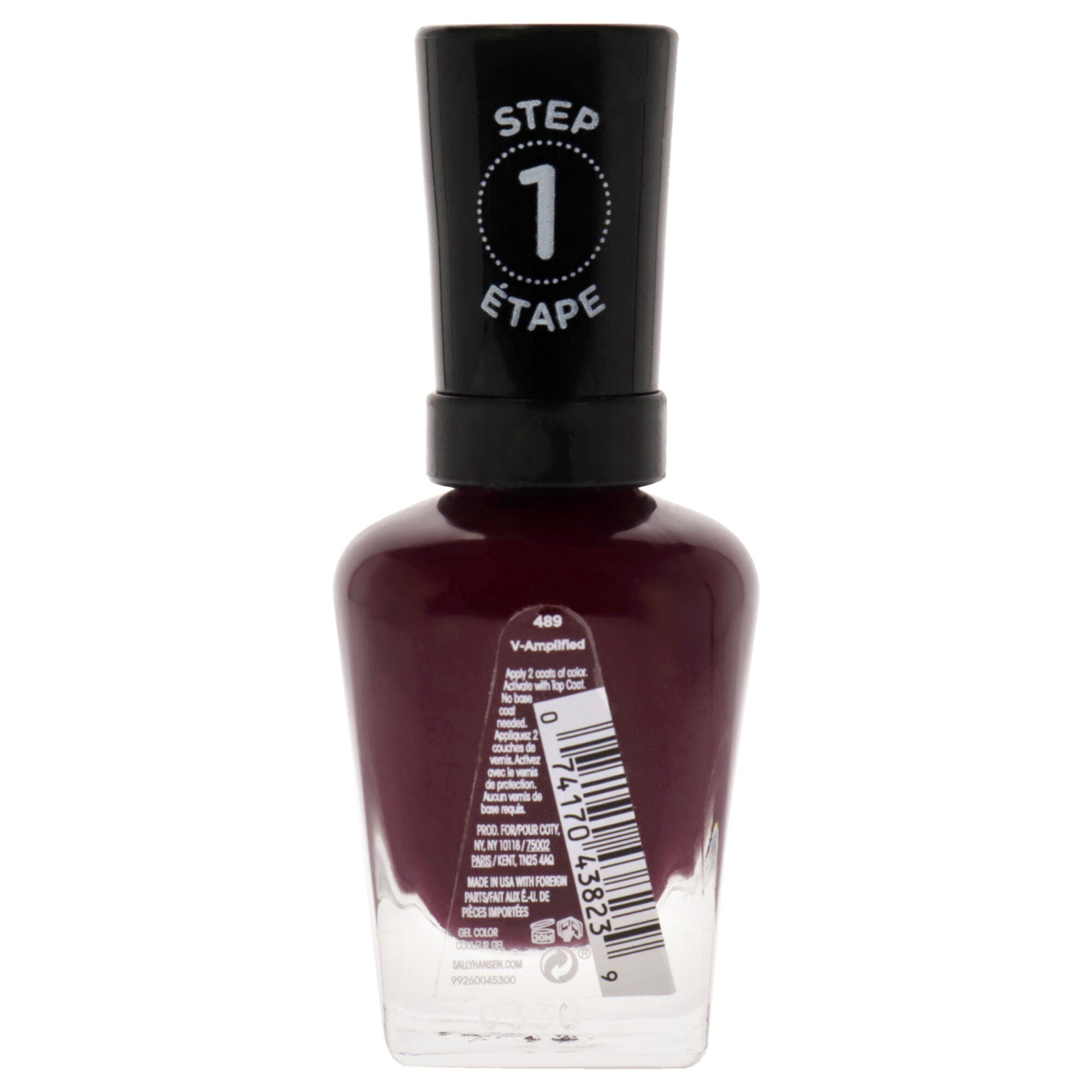 Miracle Gel - 489 V-Amplified by Sally Hansen for Women - 0.5 oz Nail Polish, , alternate image number 4