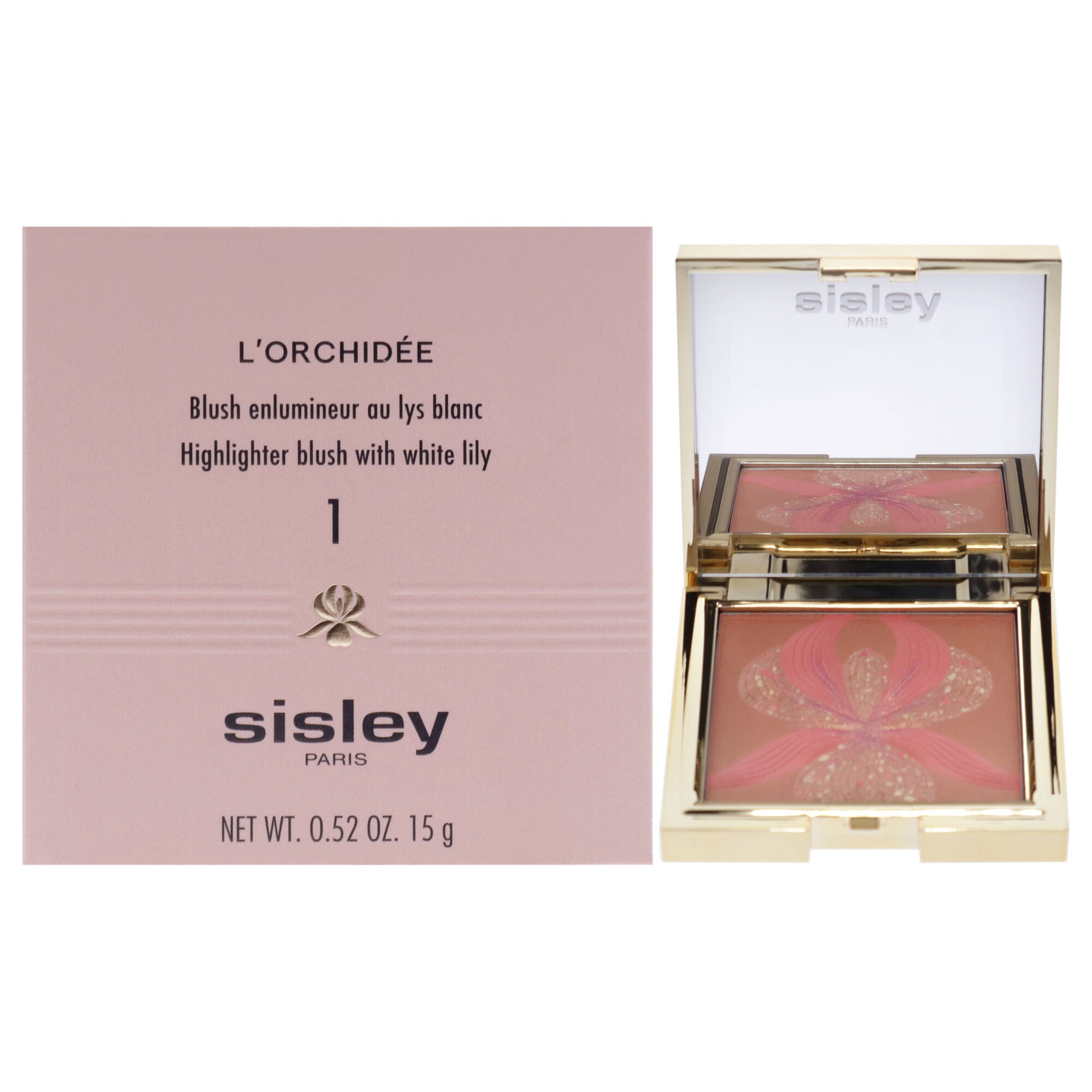 LOrchidee Highlighter Blush With White Lily - 1 Orange by Sisley for Women - 0.52 oz Makeup, See Description, hi-res image number 0