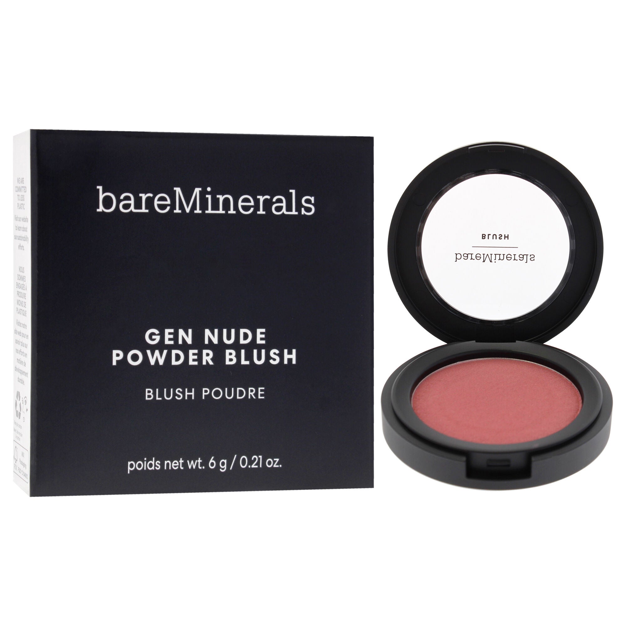 Gen Nude Powder Blush - On the Mauve by bareMinerals for Women - 0.21 oz Blush, Brown, alternate image number 2