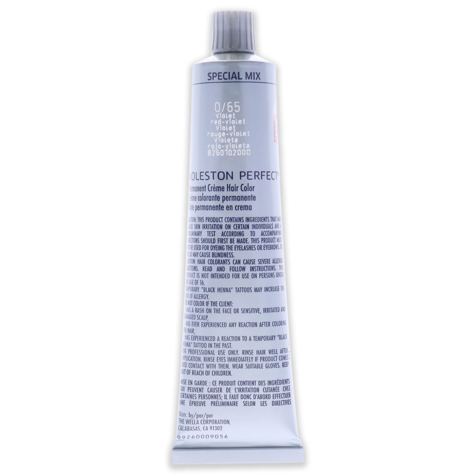Koleston Perfect Permanent Creme Hair Color - 0 65 Violet Red- Violet by Wella for Unisex - 2 oz Hair Color, See Description, alternate image number 3