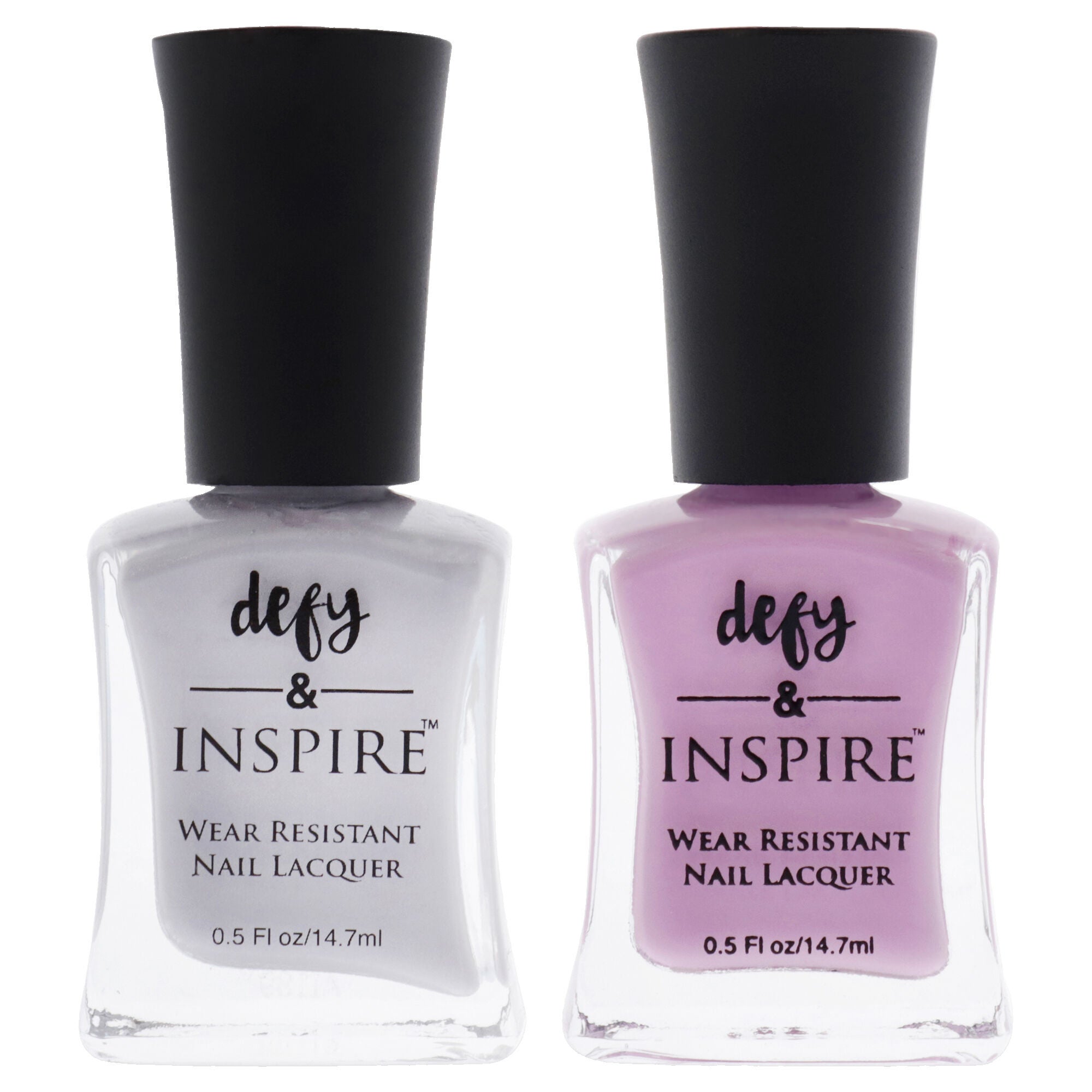 Wear Resistant Nail Lacquer Kit by Defy and Inspire for Women - 2 Pc Kit 0.5oz Nail Polish - 246 Sublebrity, 0.5oz Nail Polish - 144 Pack Your Knives, Multi, hi-res image number 0