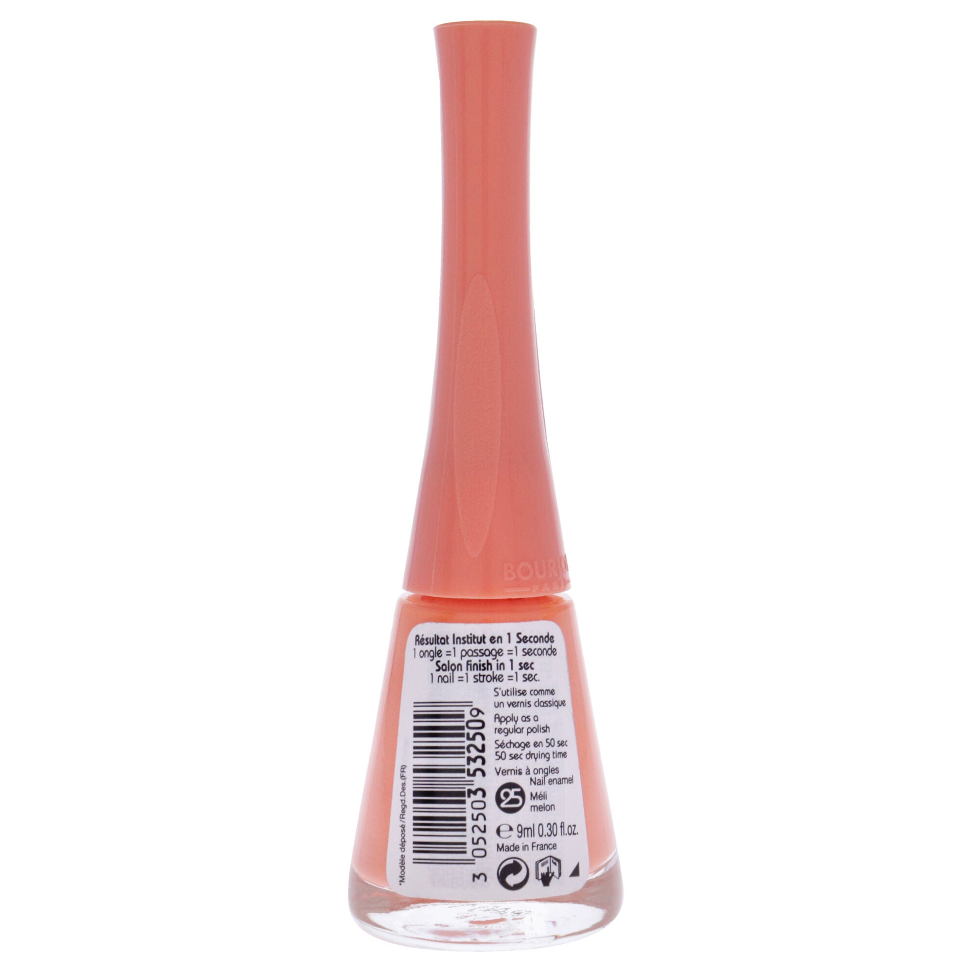 1 Seconde - 25 Meli Melon by Bourjois for Women - 0.3 oz Nail Polish, See Description, alternate image number 1