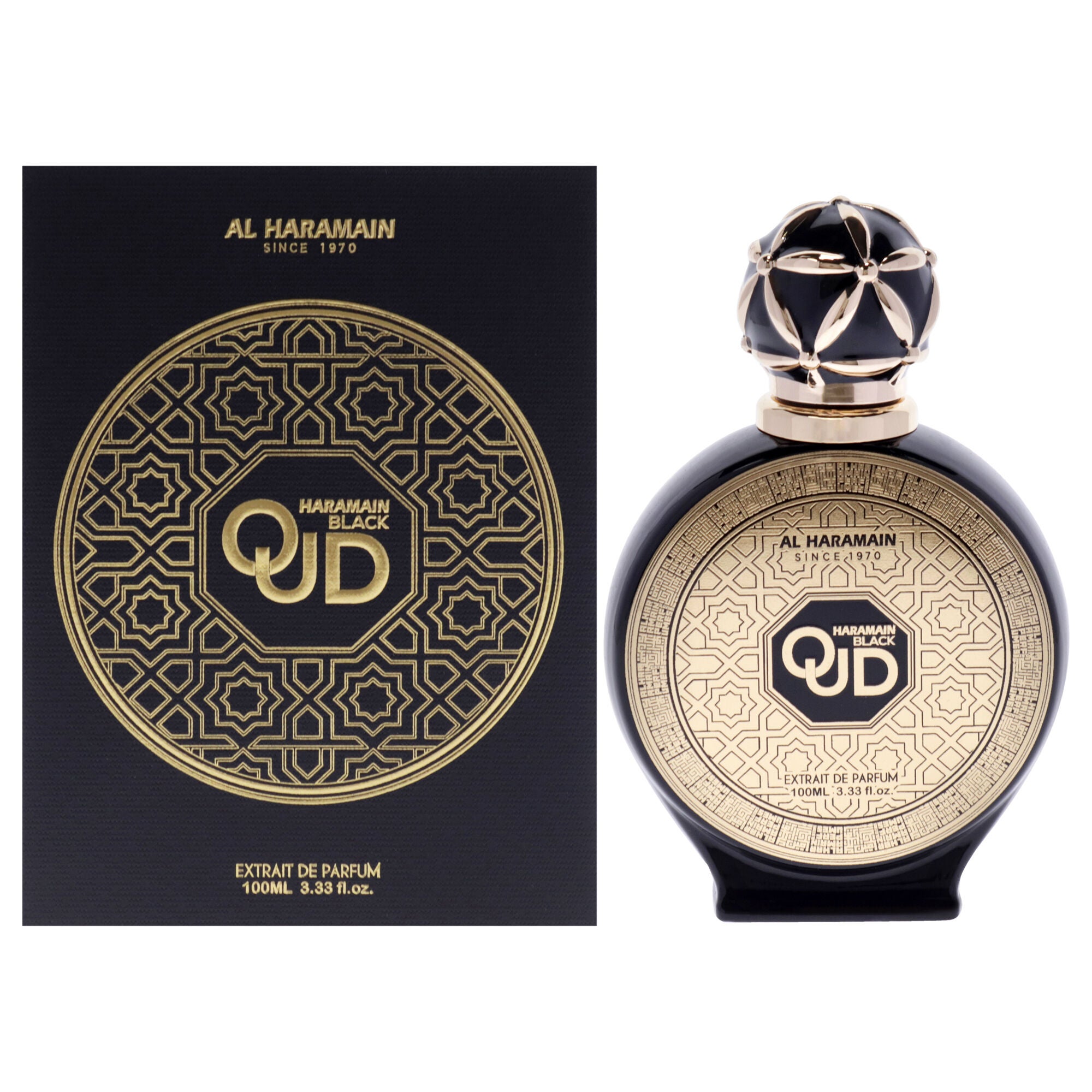 Black Oud by Al Haramain for Unisex - 3.33 oz EDP Spray, See Description, hi-res image number 0