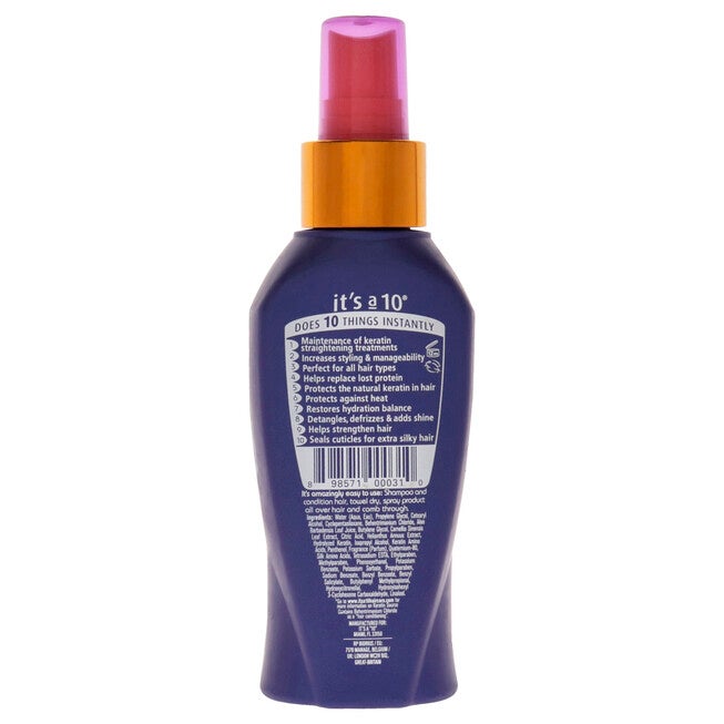 Miracle Leave In Plus Keratin by Its A 10 for Unisex - 4 oz Spray, NA, alternate image number null