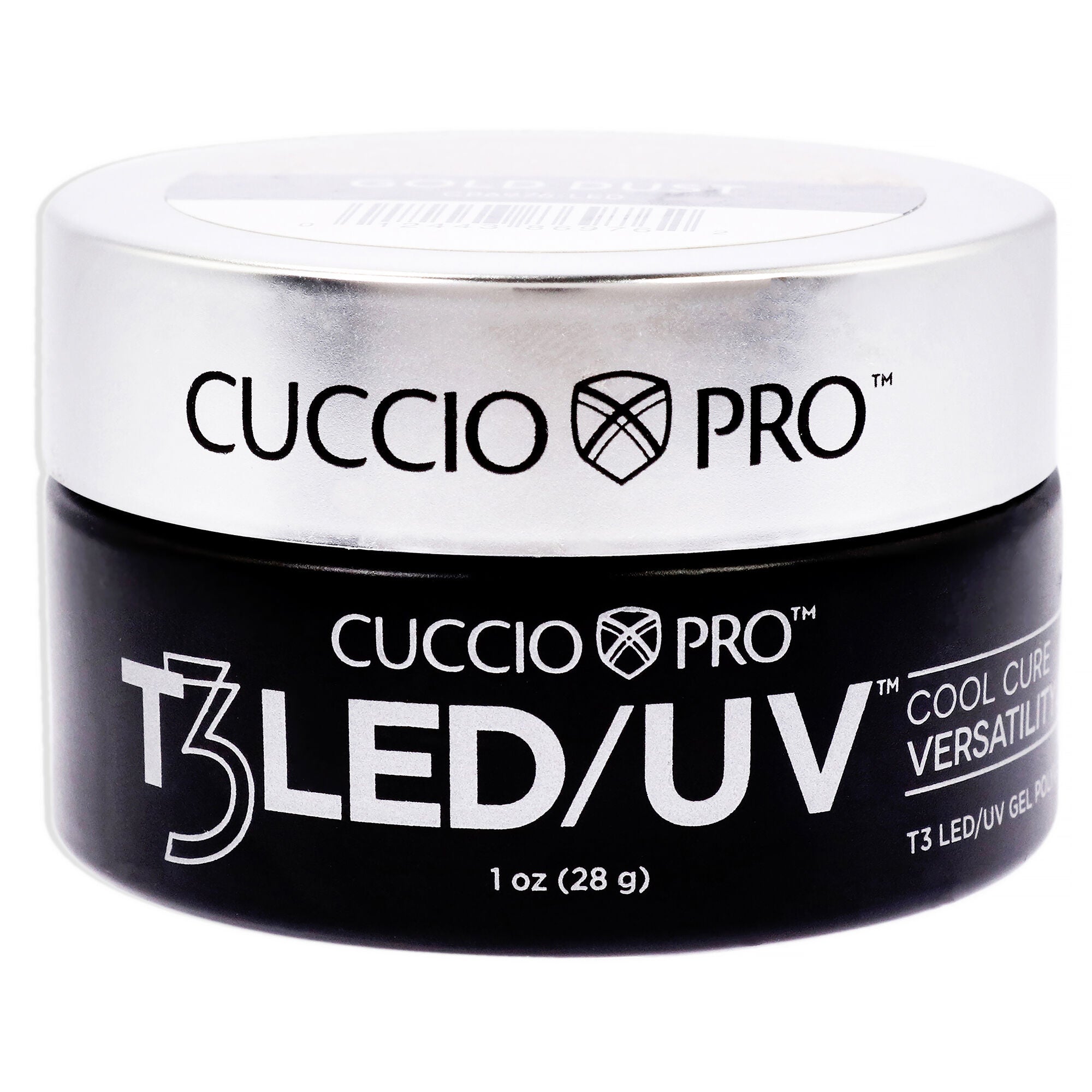 T3 Cool Cure Versatility Gel - Gold Dust by Cuccio Pro for Women - 1 oz Nail Gel, See Description, hi-res image number 0