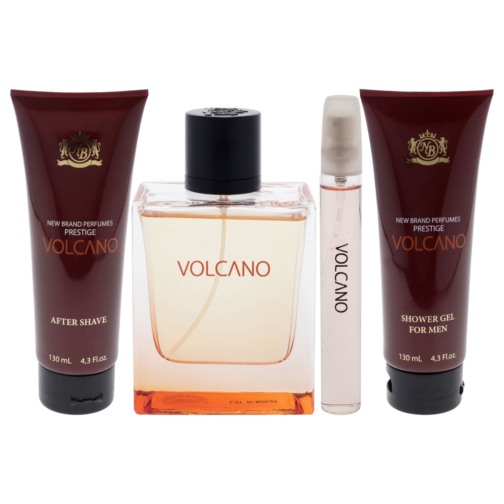 Prestige Volcano by New Brand for Men - 4 Pc Gift Set 3.3oz EDT Spray, 0.5oz EDT Spray, 4.3oz Shower Gel, 4.3oz After Shave, , alternate image number 5