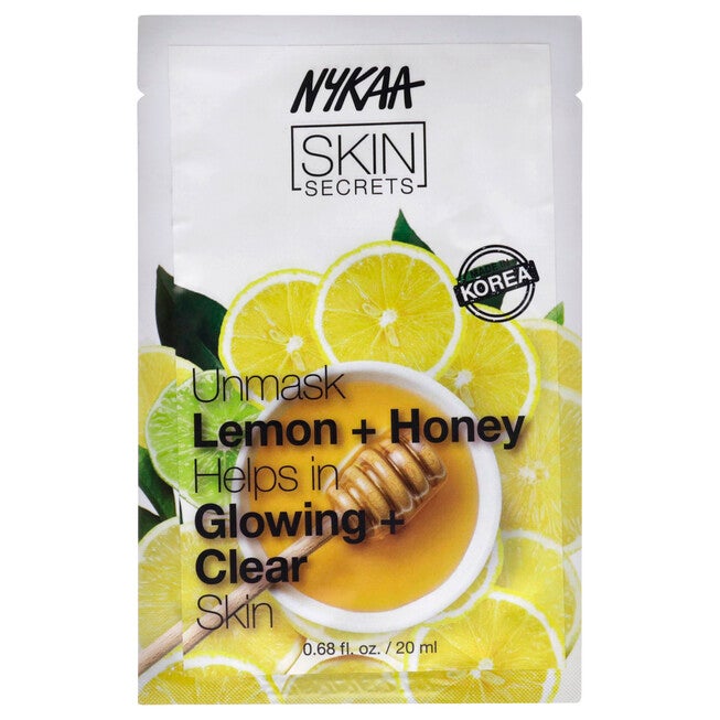 Skin Secrets Sheet Mask - Lemon and Honey by Nykaa Naturals for Women - 1 Pc Mask, NA, hi-res image number null