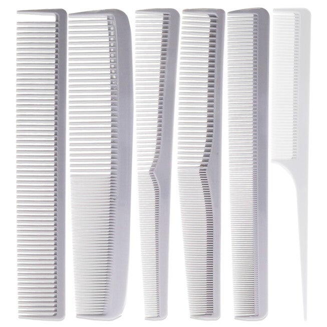 Heat Resistant Durable and Flexible Combs Set by Aristocrat for Unisex - 6 Pc Comb, NA, alternate image number null