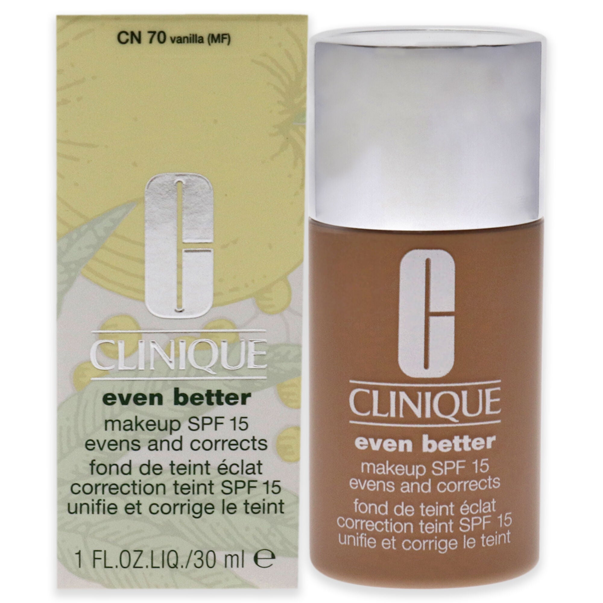 Even Better Makeup SPF 15 - 07 Vanilla (MF-G) - Dry To Combination Oily Skin by Clinique for Women - 1 oz Foundation, See Description, hi-res image number 0