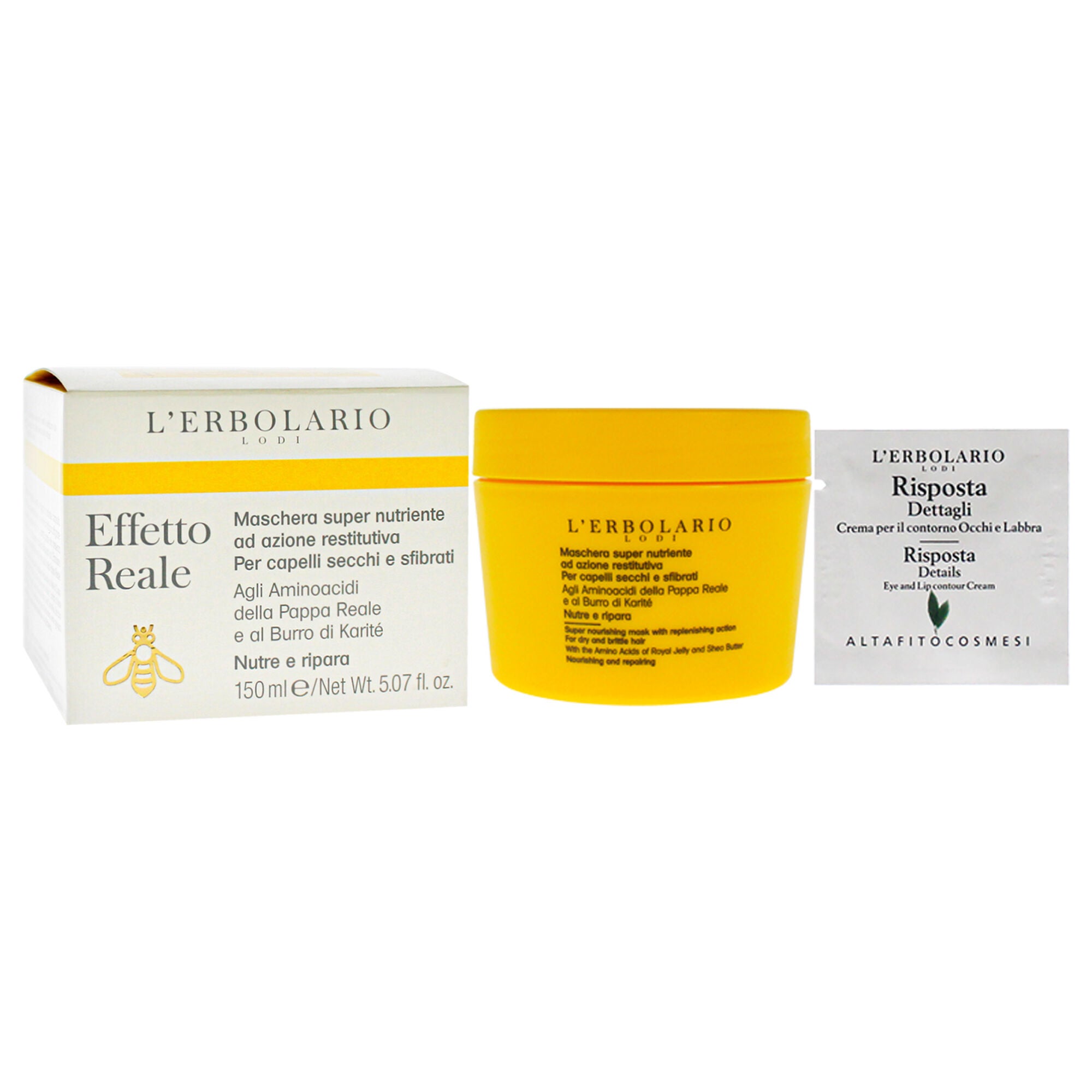 Effetto Reale Super Nourishing Mask by LErbolario for Unisex - 5.07 oz Masque, , alternate image number 6