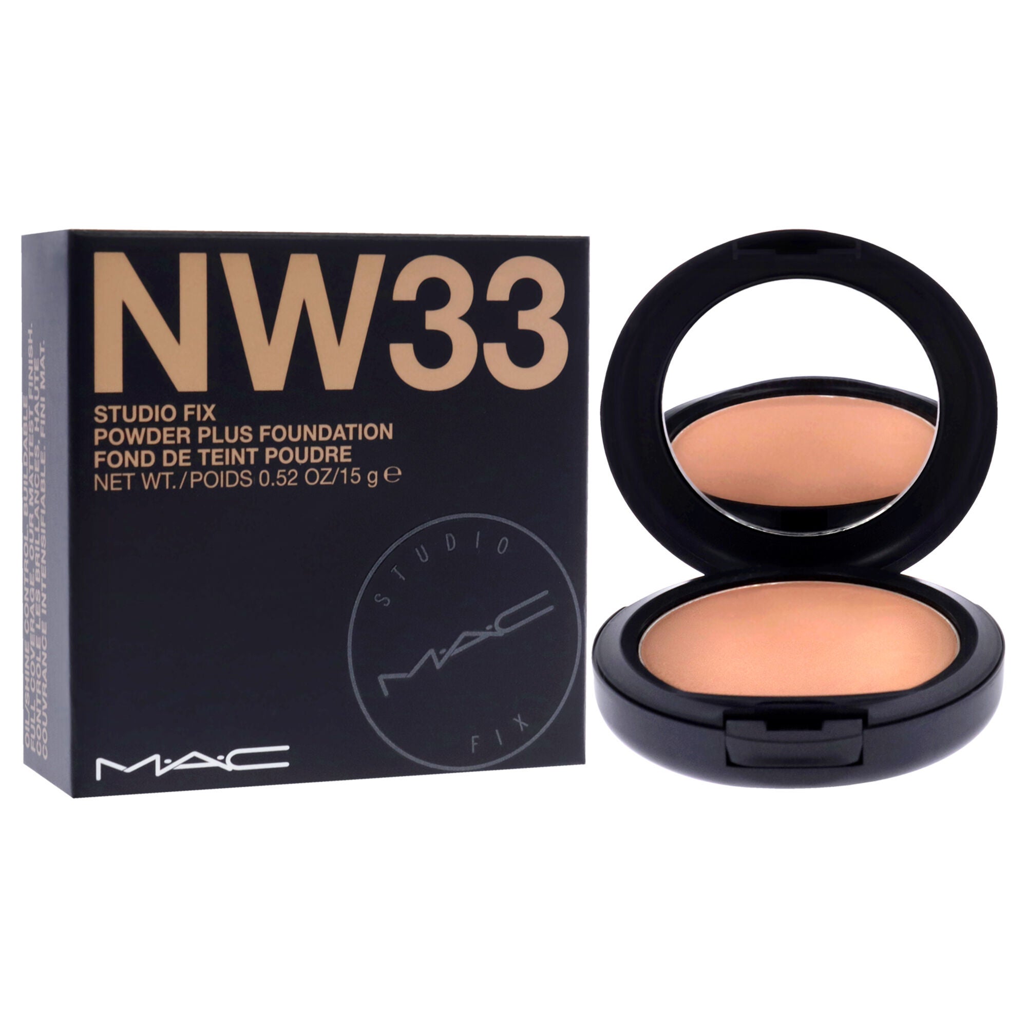 Studio Fix Powder Plus Foundation - NW33 by MAC for Women - 0.52 oz Foundation, See Description, alternate image number 1