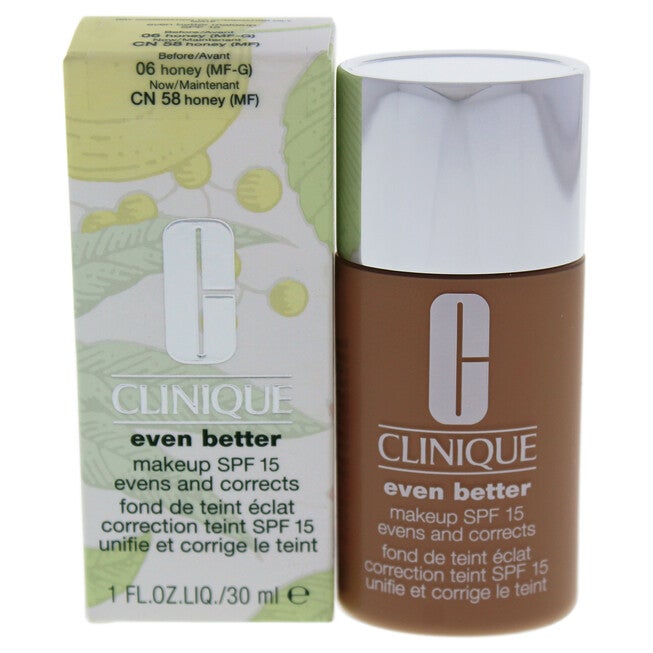 Even Better Makeup SPF 15 - 06 Honey MF-G - Dry To Combination Oily Skin by Clinique for Women - 1 oz Foundation, , alternate image number null