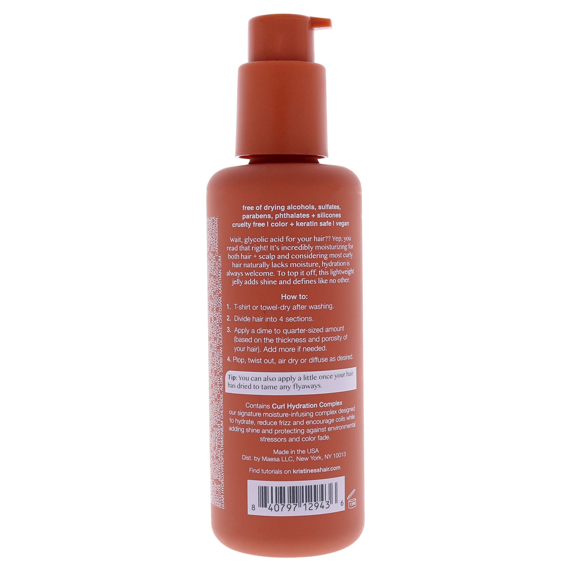 Weightless Shine Curl Defining Jelly by Kristin Ess for Unisex - 6.7 oz Gel, See Description, alternate image number 2