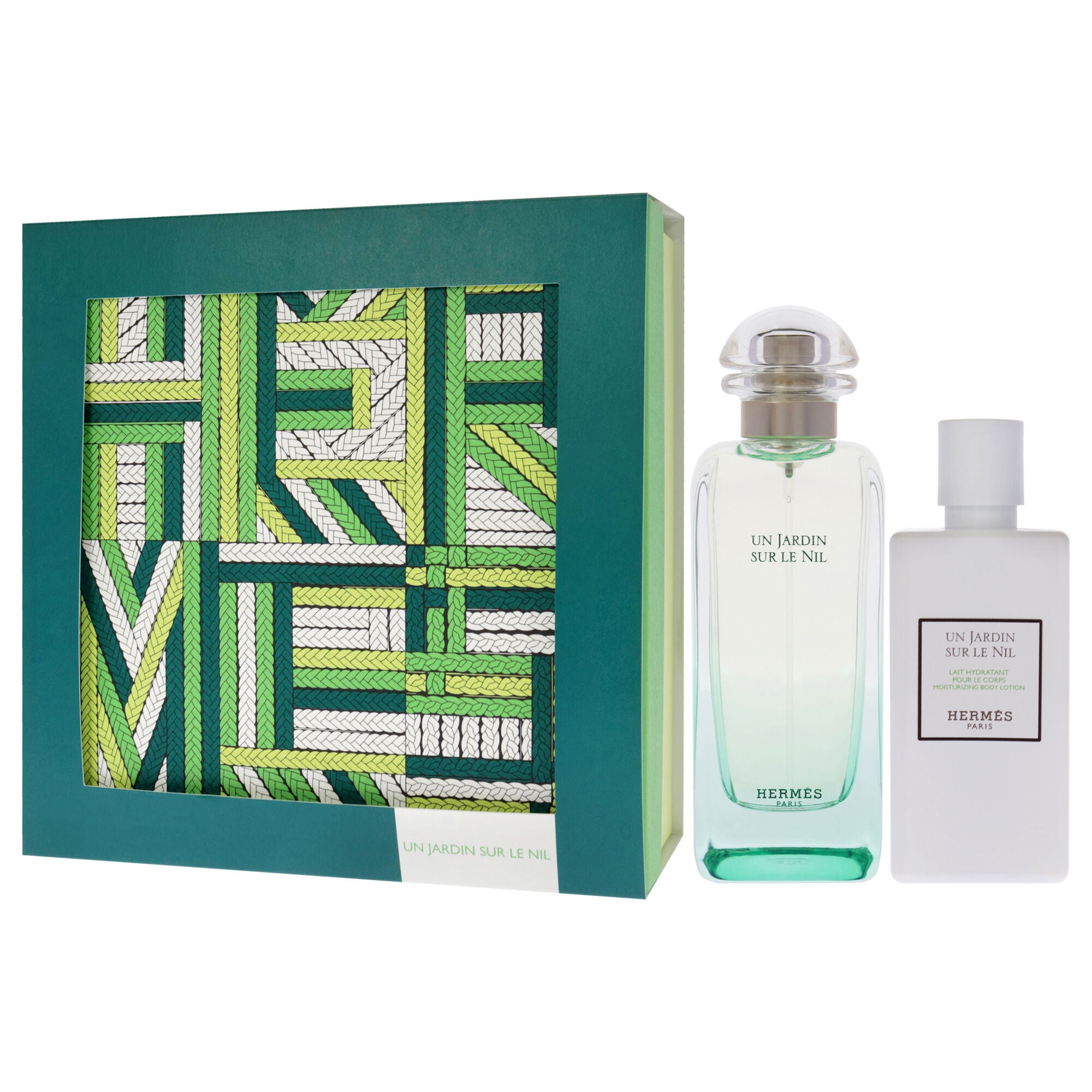 Un Jardin Sur Le Nil by Hermes for Unisex - 2 Pc Gift Set 3.3oz EDT Spray, 2.7oz Body Lotion, See Description, alternate image number 3