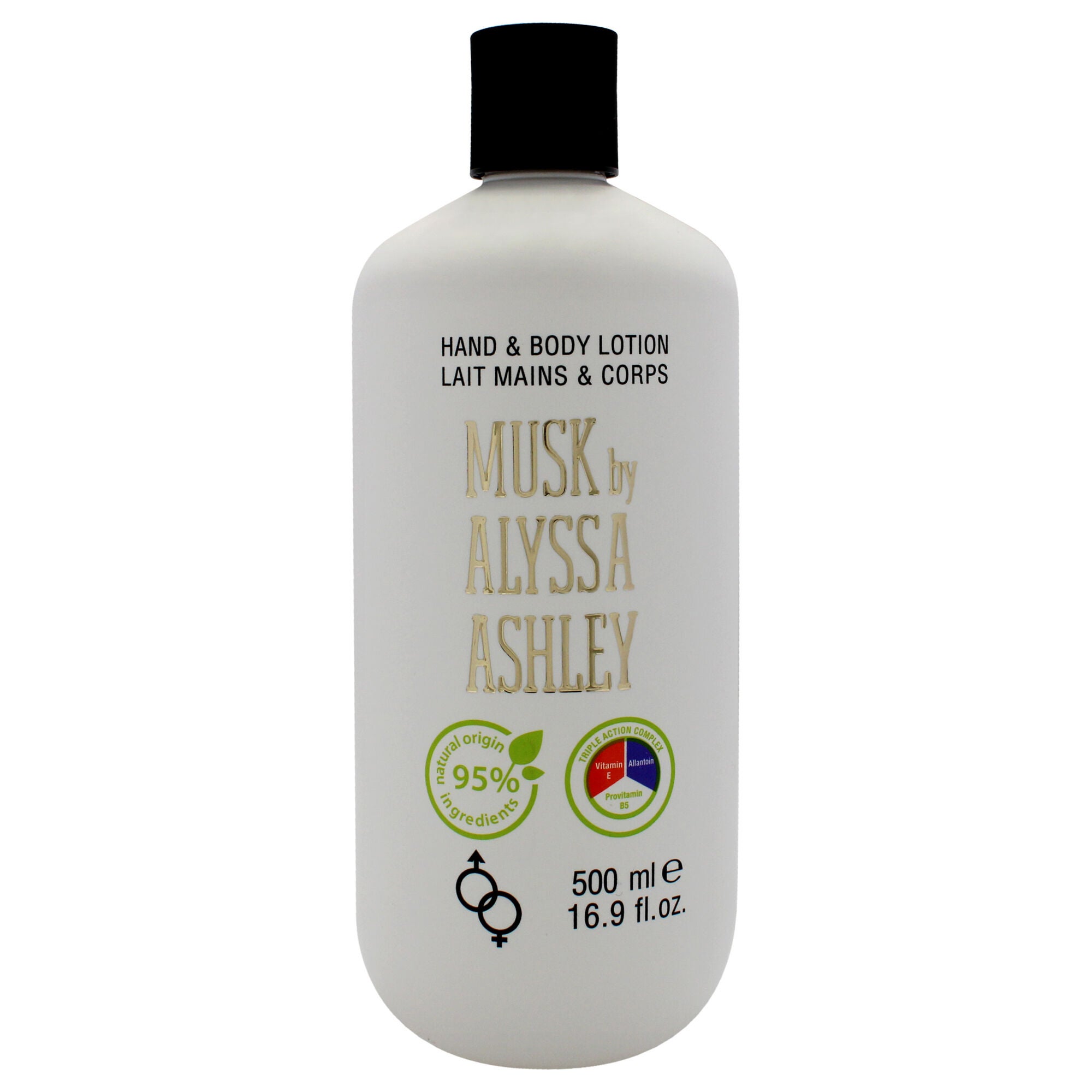 Musk Hand Body Lotion by Alyssa Ashley for Unisex - 16.9 oz Body Lotion, See Description, hi-res image number 0