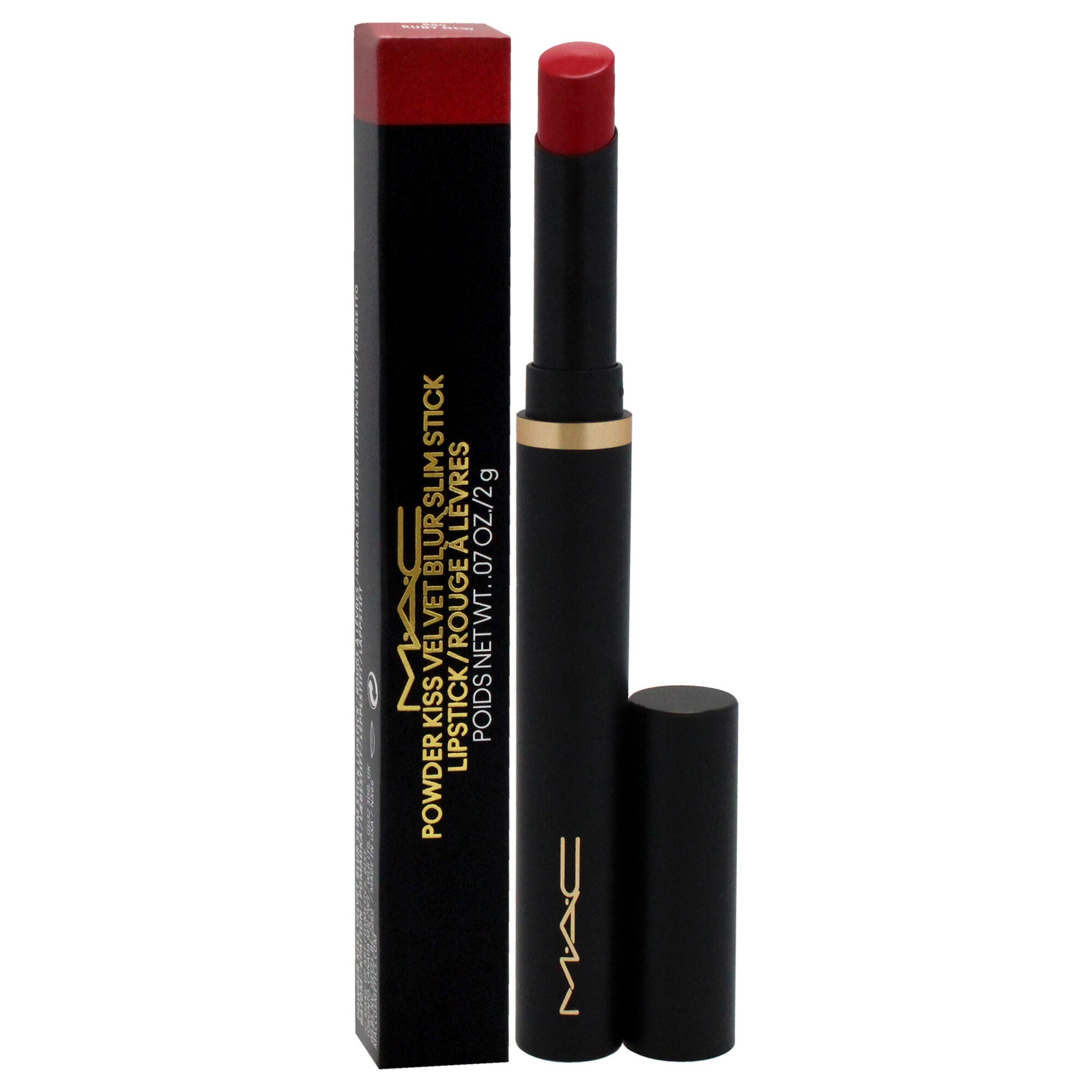 Powder Kiss Velvet Blur Slim Stick - 889 Ruby New by MAC for Women - 0.07 oz Lipstick, See Description, alternate image number 2