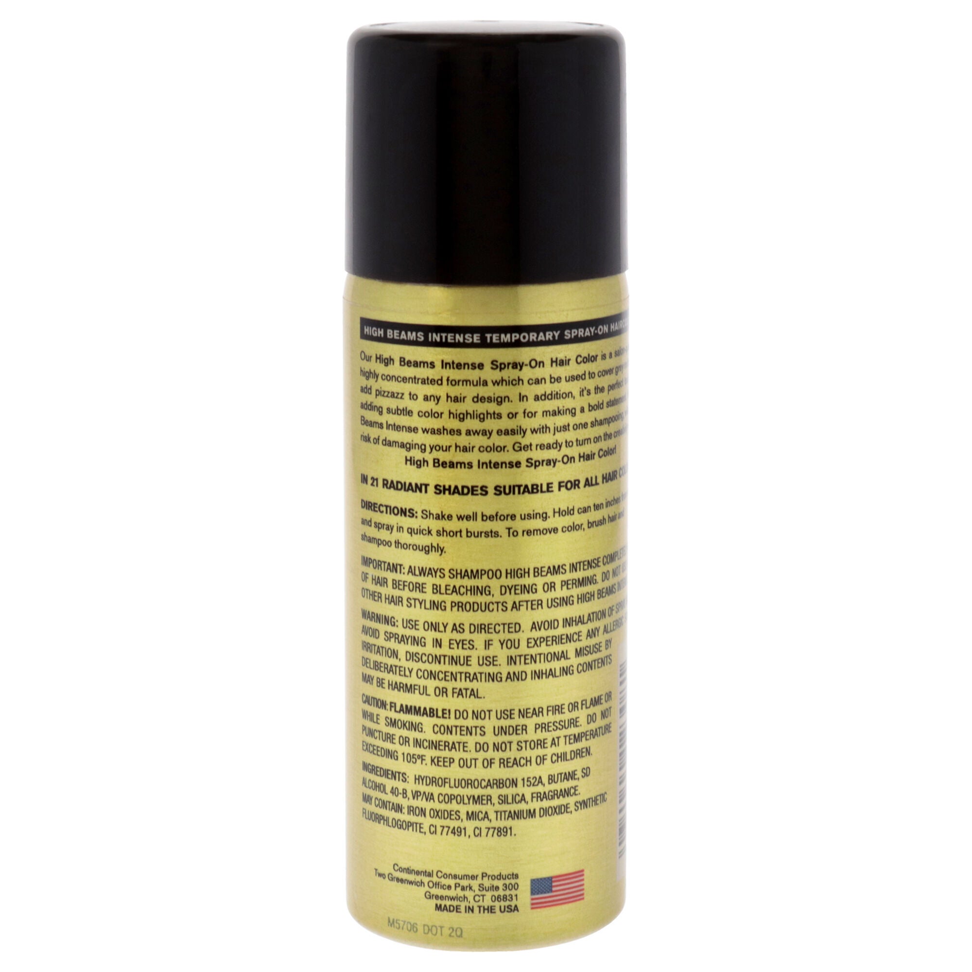 High Beams Intense Temporary Spray - 30 Brown Black by Salon Grafix for Unisex - 2.7 oz Hair Color, See Description, alternate image number 2