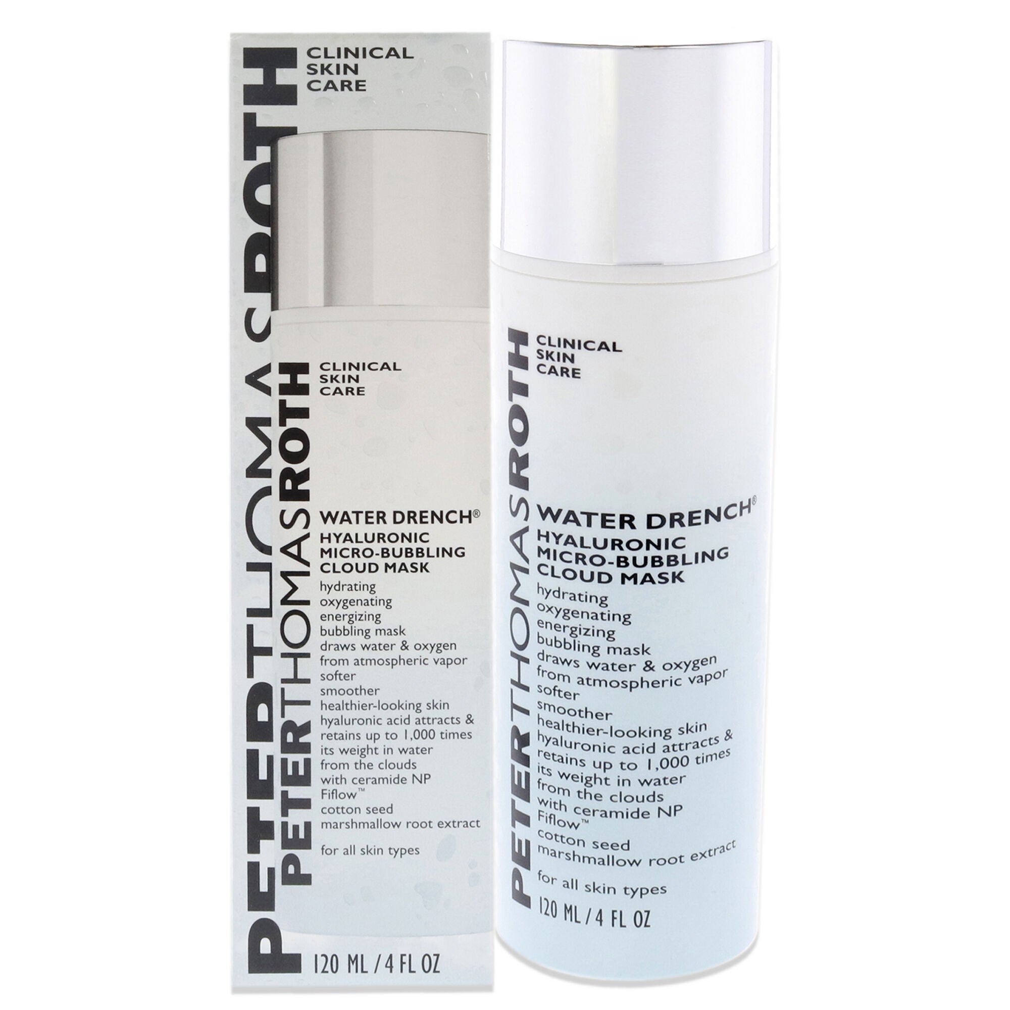 Water Drench Hyaluronic Micro-Bubbling Cloud Mask by Peter Thomas Roth for Women - 4 oz Mask, See Description, hi-res image number 0