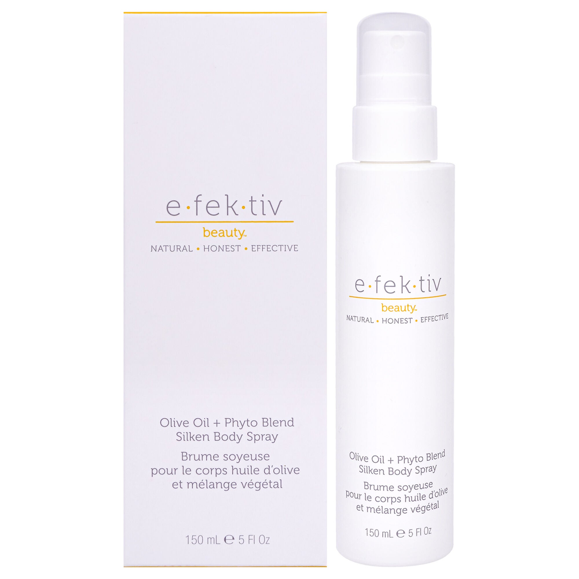 Olive Oil Plus Phyto Blend Silken Body Spray by e.fek.tiv for Unisex - 5 oz Body Spray, See Description, hi-res image number 0
