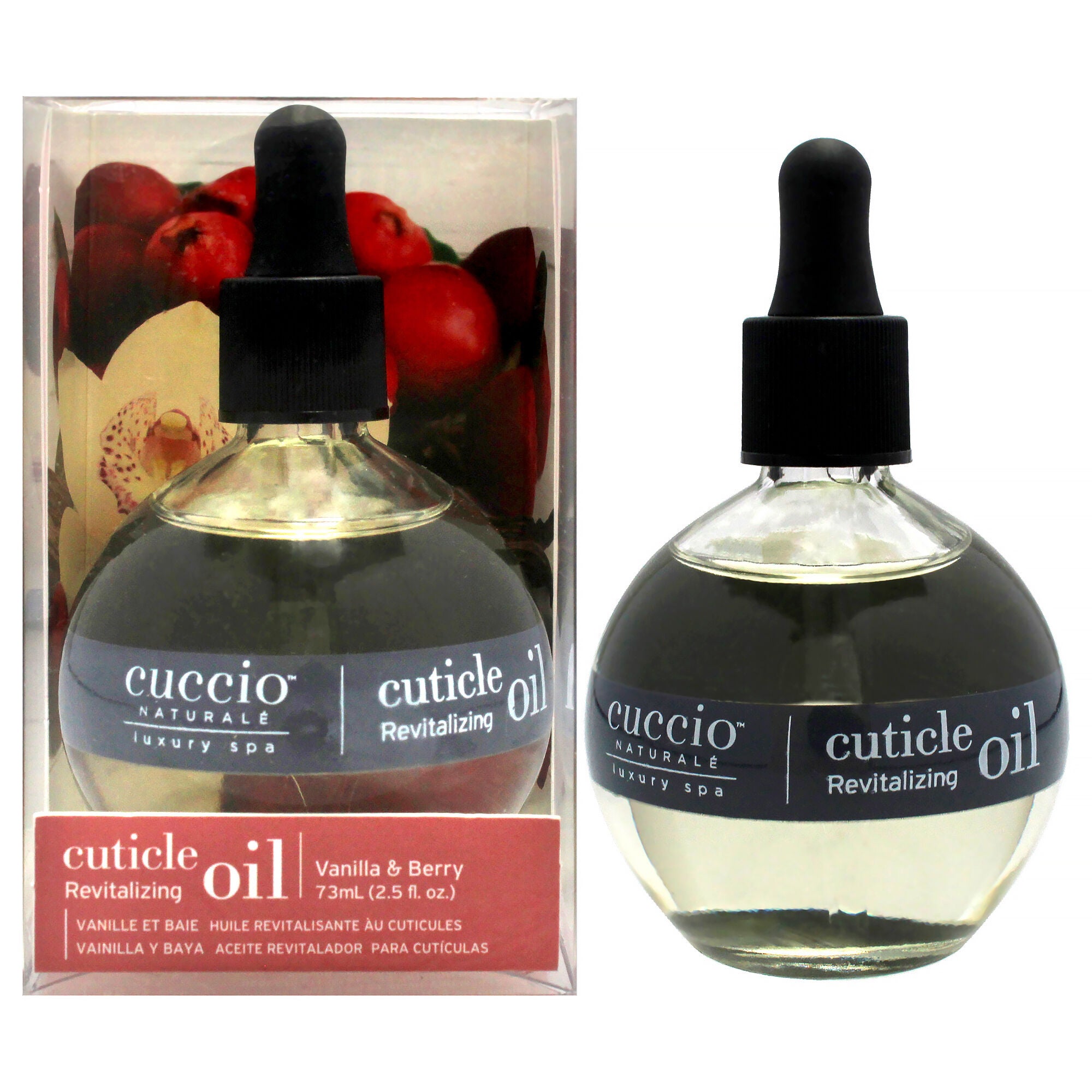Cuticle Revitalizing Oil - Vanilla and Berry by Cuccio Naturale for Unisex - 2.5 oz Oil, See Description, hi-res image number 0