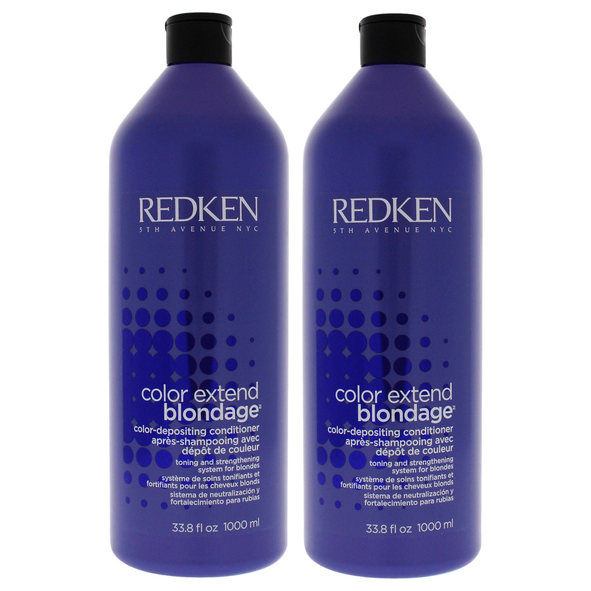 Color Extend Blondage Color Depositing Conditioner by Redken for Unisex - 33.8 oz Conditioner - Pack of 2, Royal Blue, hi-res image number 0