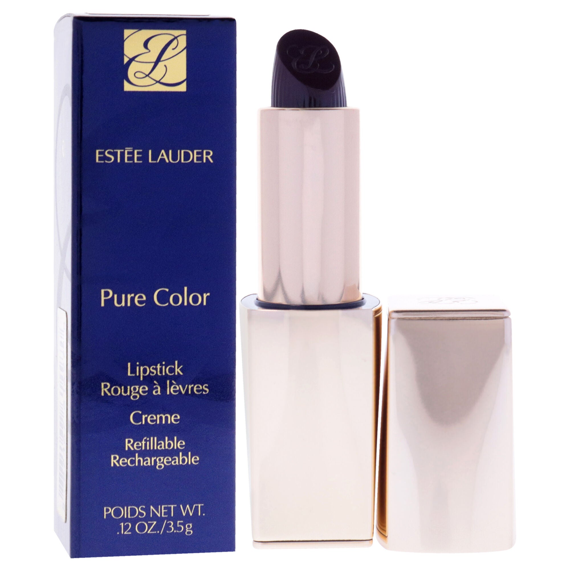 Pure Color Creme Lipstick - 685 Midnight Kiss by Estee Lauder for Women - 0.12 oz Lipstick (Refillable), , alternate image number 6