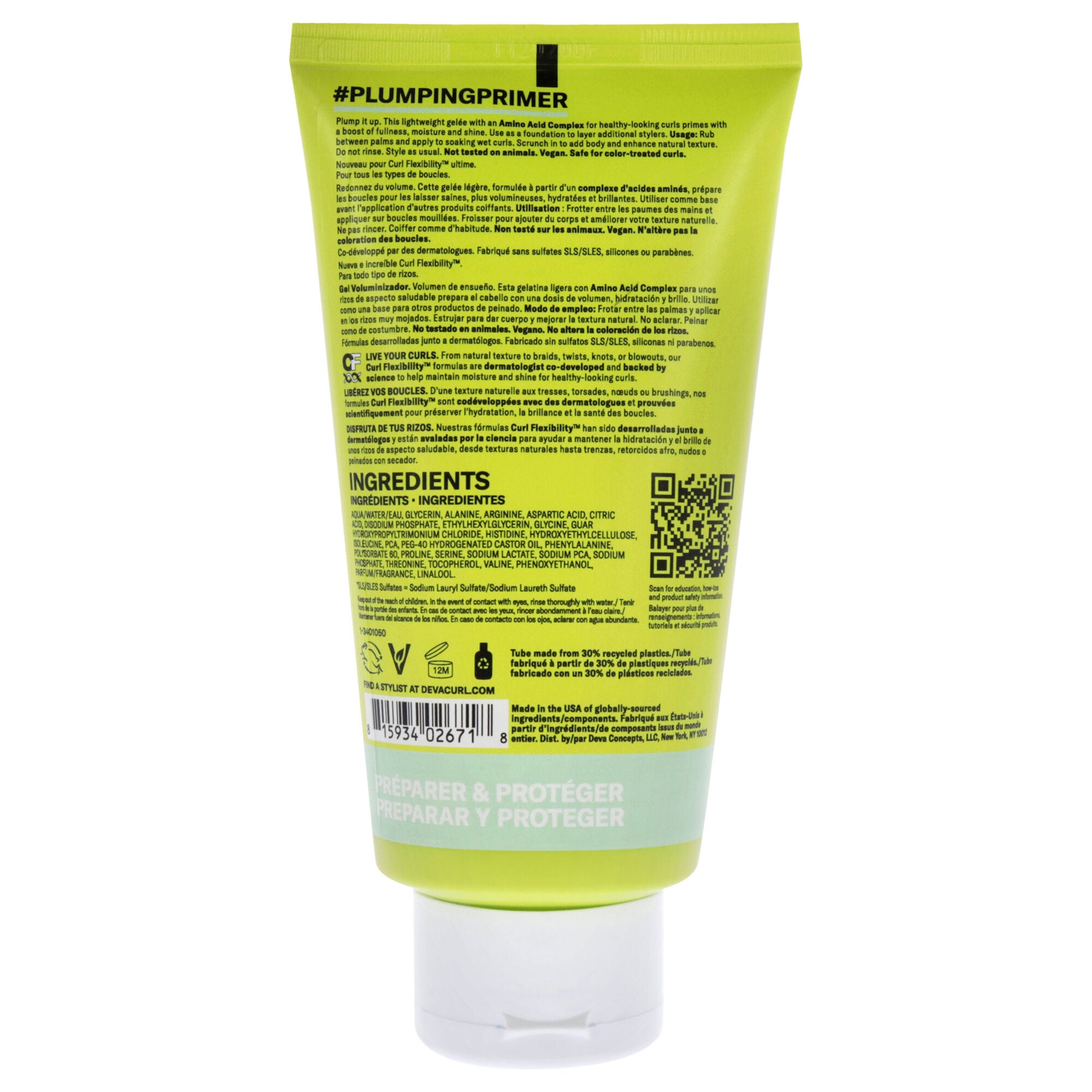 Plumping Primer Gel-NP by DevaCurl for Unisex - 5 oz Gel, , alternate image number 5