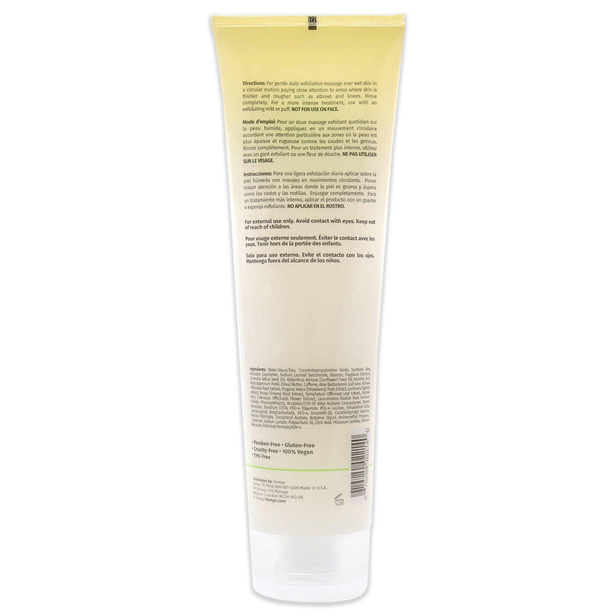 Age-Defying Herbal Body Scrub by Hempz for Unisex - 9 oz Scrub, See Description, alternate image number 1