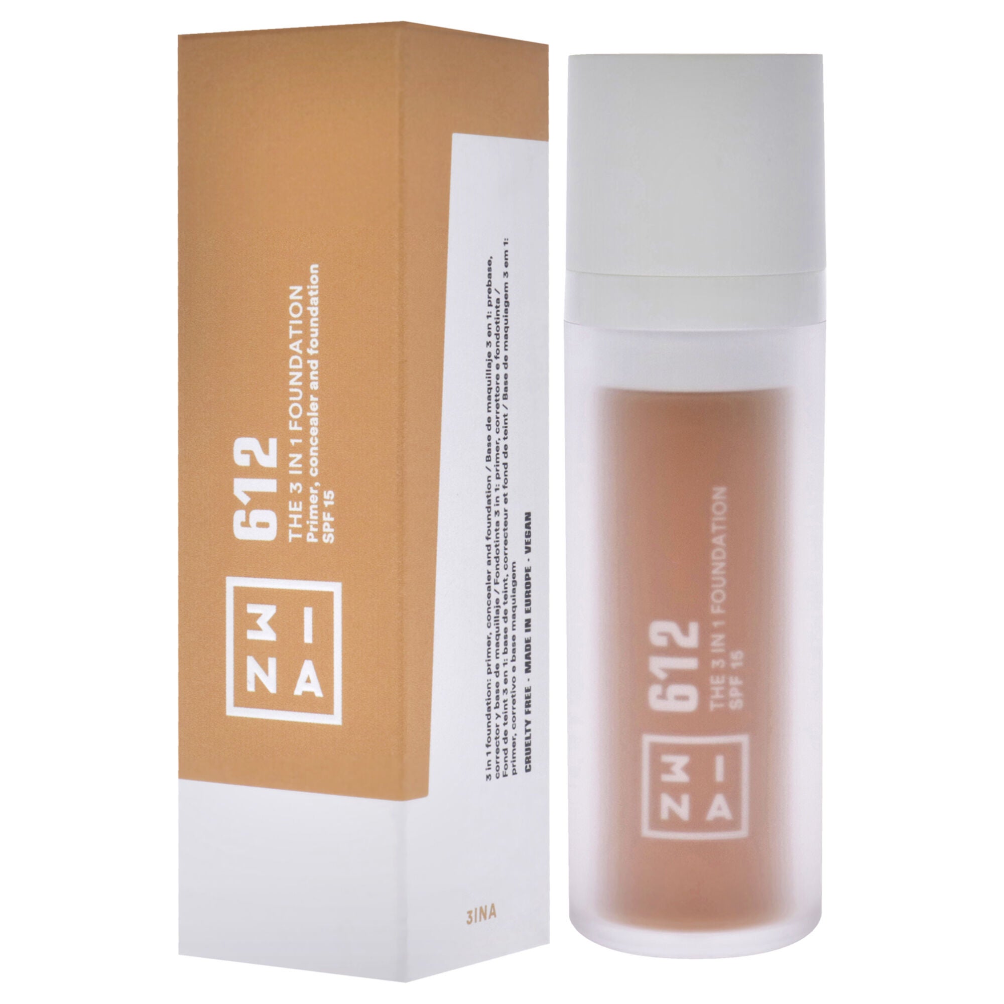 The 3-In-1 Foundation SPF 15 - 612 by 3INA for Women - 1.01 oz Foundation, , alternate image number 7