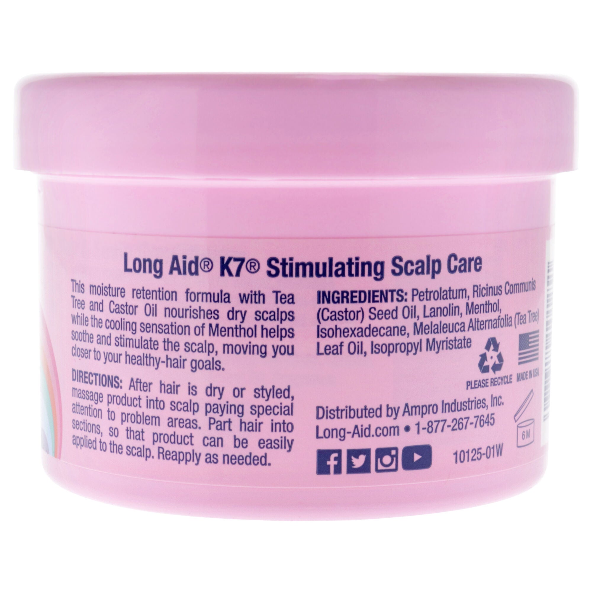 Long-Aid K7 Stimulating Scalp Care by Ampro for Women - 8 oz Conditioner, See Description, alternate image number 1