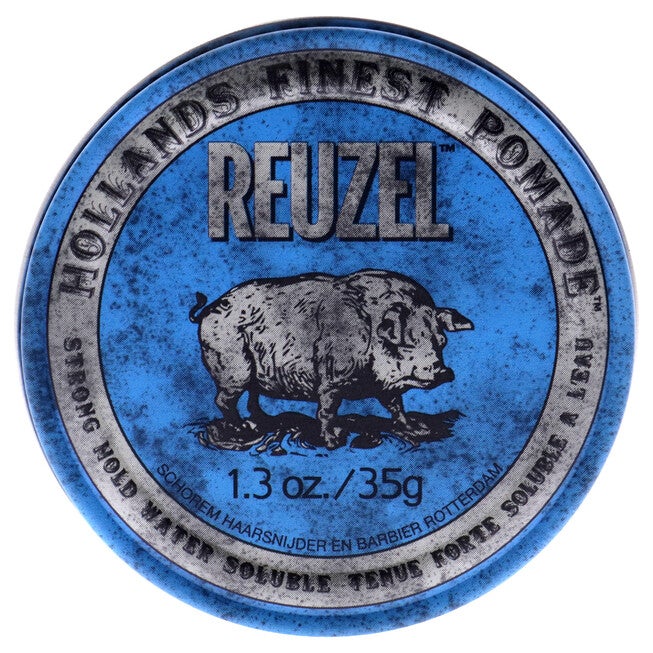 Blue Strong Hold Water Soluble Pomade by Reuzel for Men - 1.3 oz Pomade, NA, hi-res image number null