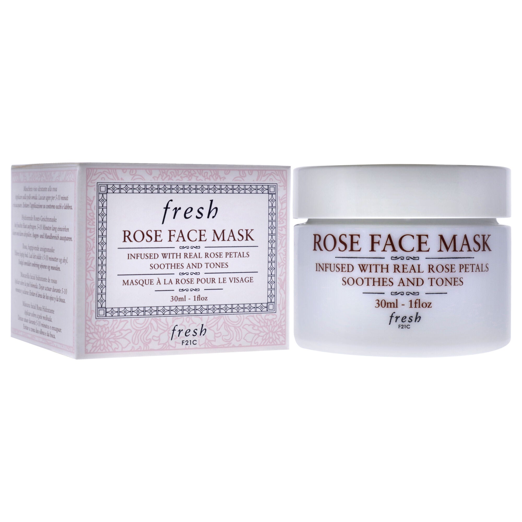 Rose Face Mask by Fresh for Women - 1 oz Mask, See Description, alternate image number 1