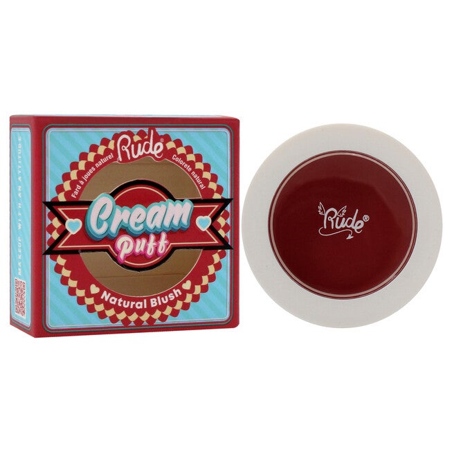 Cream Puff Natural Blush - Shortcake by Rude Cosmetics for Women - 0.21 oz Blush, NA, alternate image number null