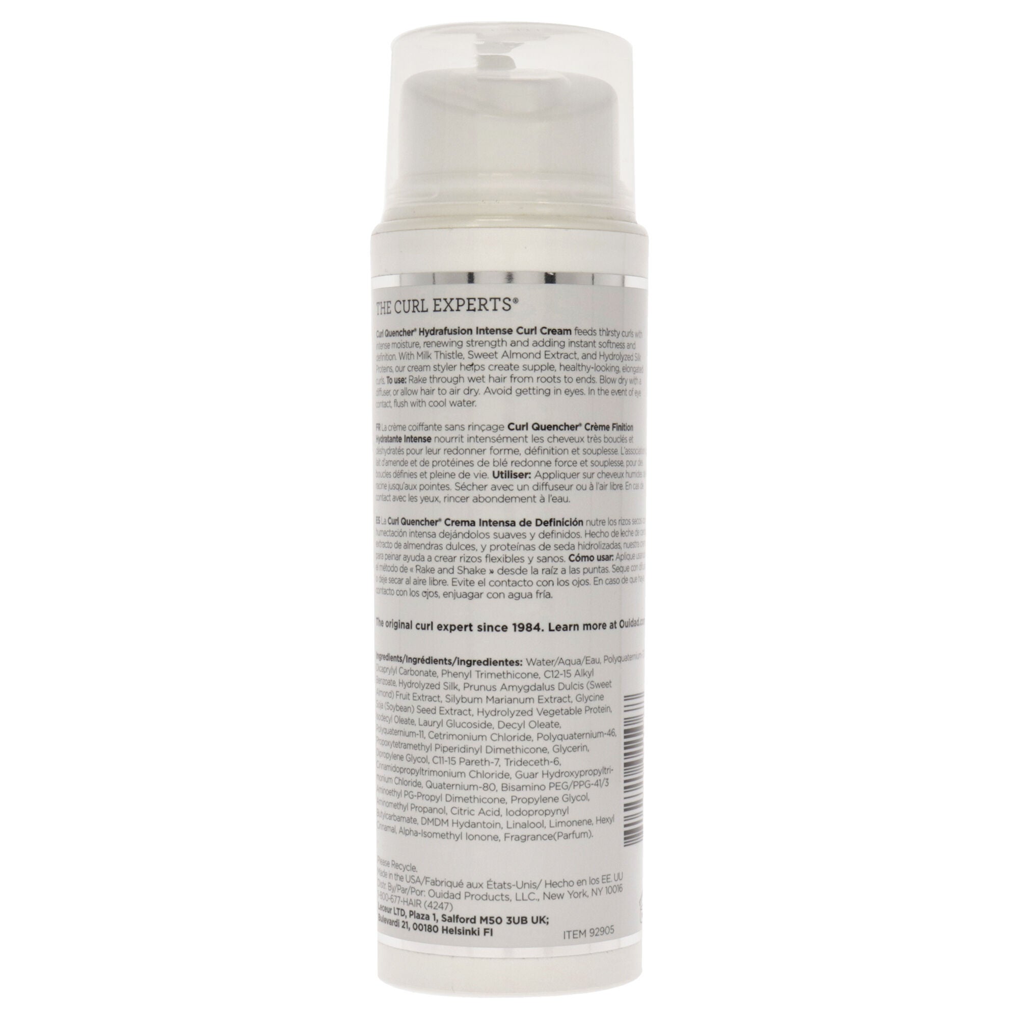 Curl Quencher Hydrafusion Intense Curl Cream by Ouidad for Unisex - 5 oz Cream, See Description, alternate image number 2