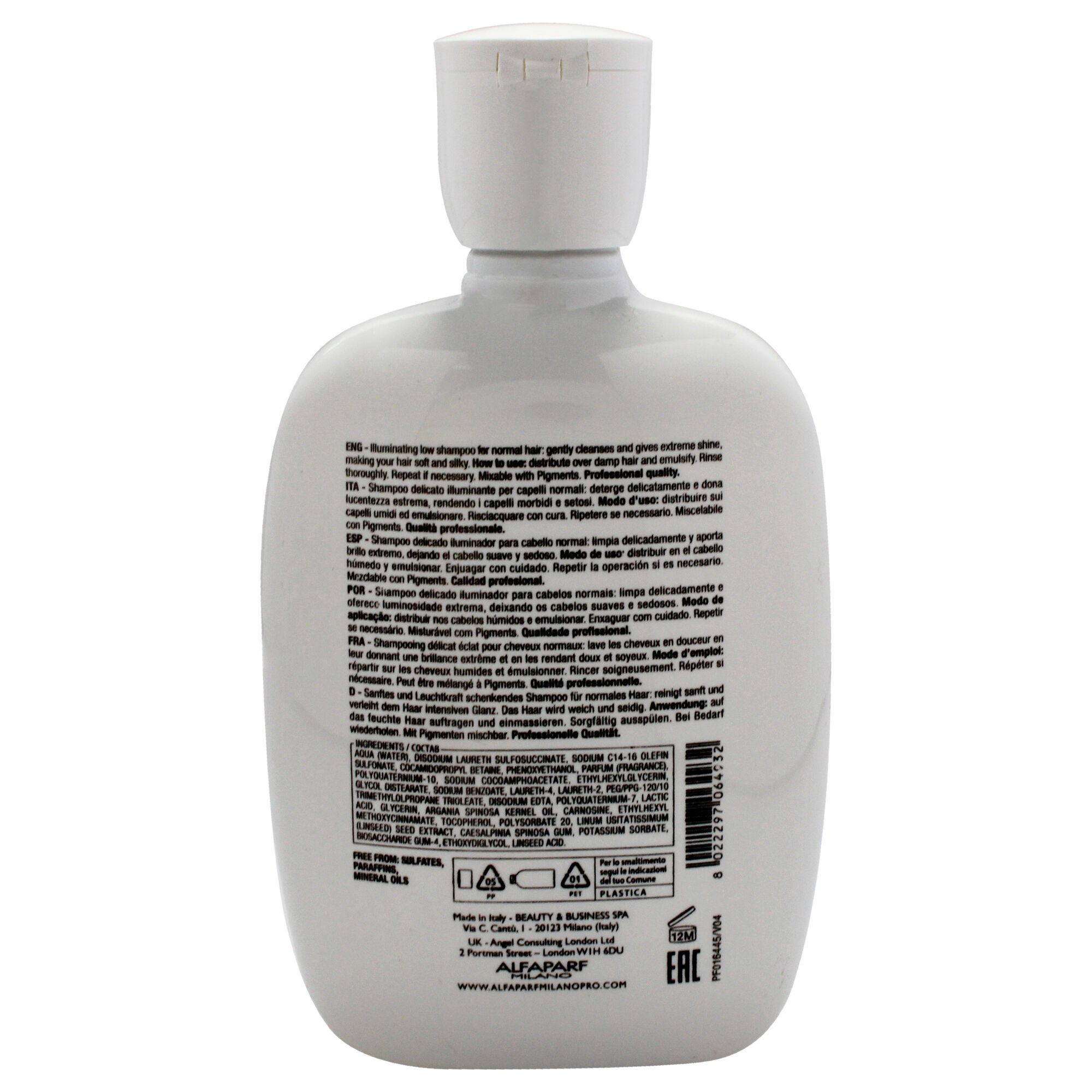 Semi Di Lino Diamond Illuminating Low Shampoo by Alfaparf Milano for Unisex - 8.45 oz Shampoo, See Description, alternate image number 2