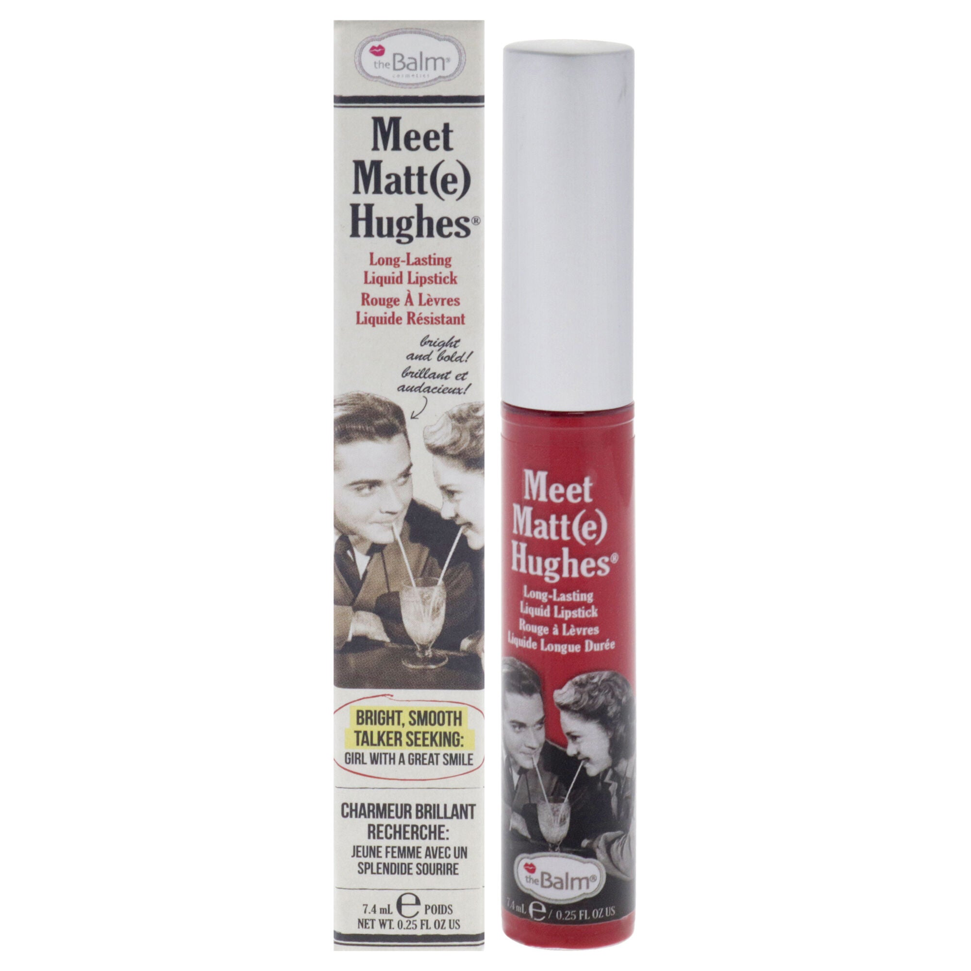 Meet Matte Hughes Long Lasting Liquid Lipstick - Devoted by the Balm for Women - 0.25 oz Lip Gloss, See Description, hi-res image number 0