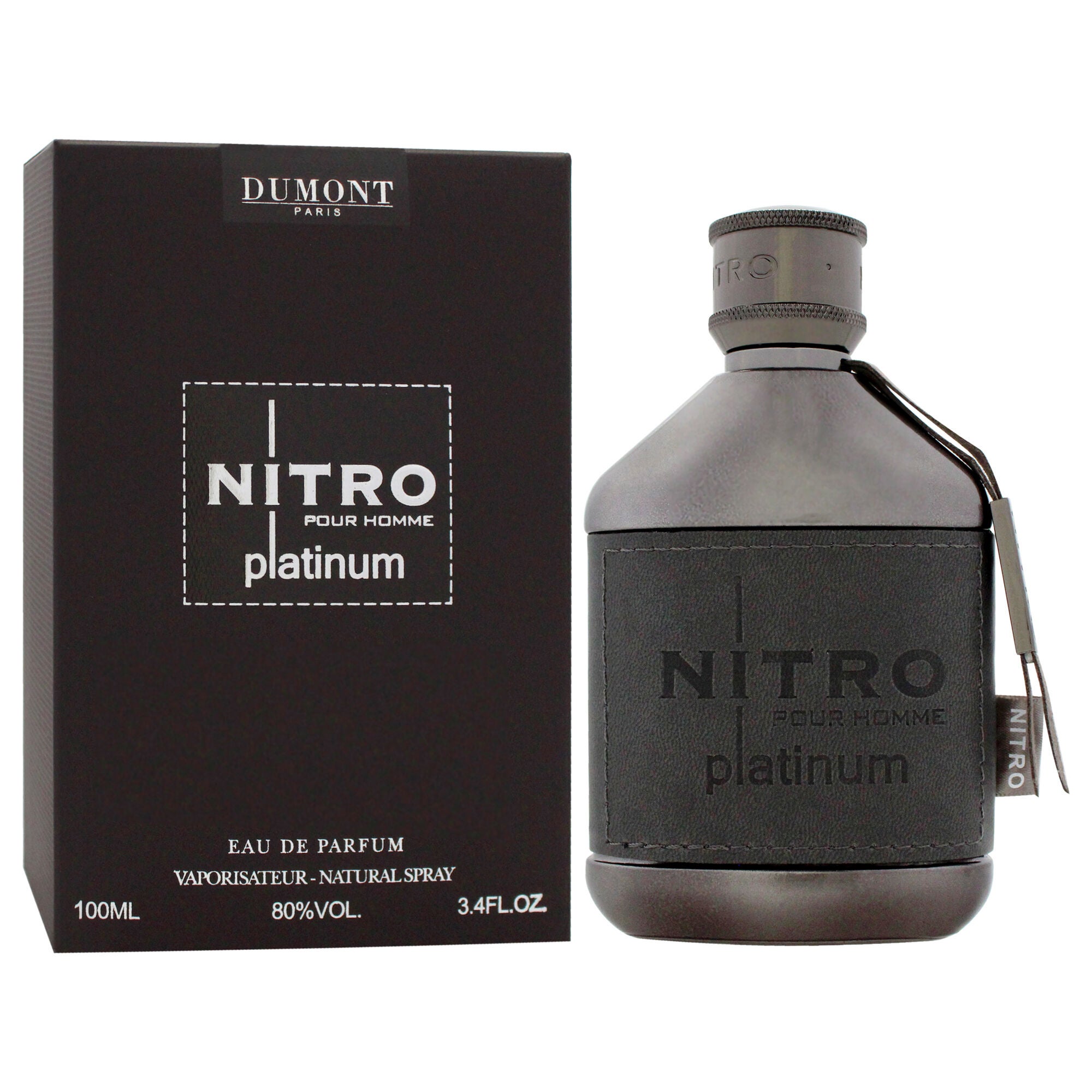 Nitro - Platinum by Dumont for Men - 3.4 oz EDP Spray, Clear, alternate image number 2