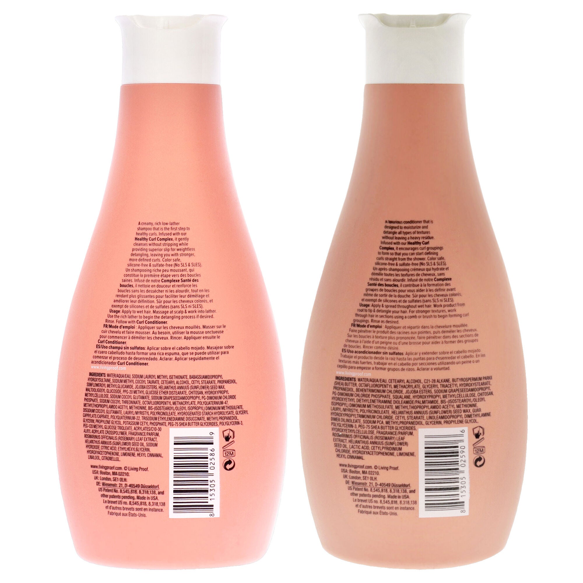 Living Proof Kit by Living Proof for Unisex - 2 Pc Kit 12oz Curl Conditioner, 12oz Curl Shampoo, White, alternate image number 1