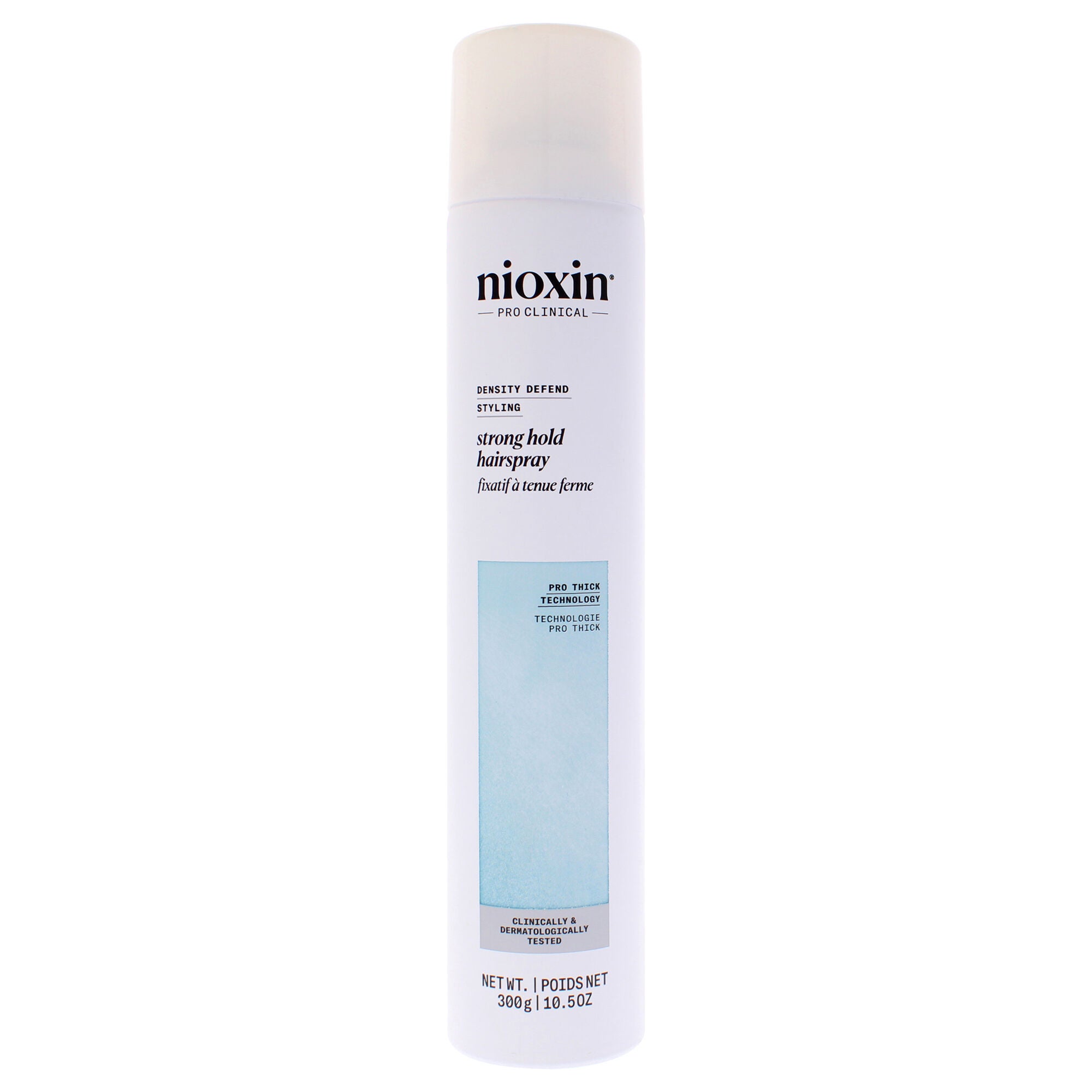 Density Defend Styling Strong Hold Hairspray by Nioxin for Women - 10.5 oz Hair Spray, Clear, hi-res image number 0