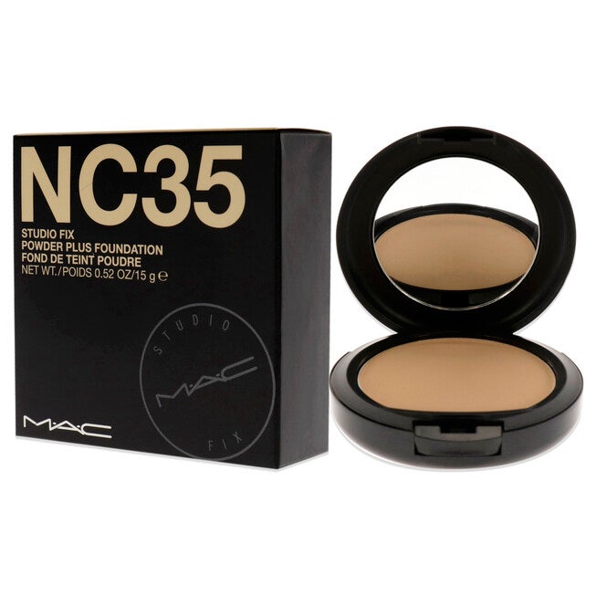 Studio Fix Powder Plus Foundation - NC35 by MAC for Women - 0.52 oz Foundation, , alternate image number null