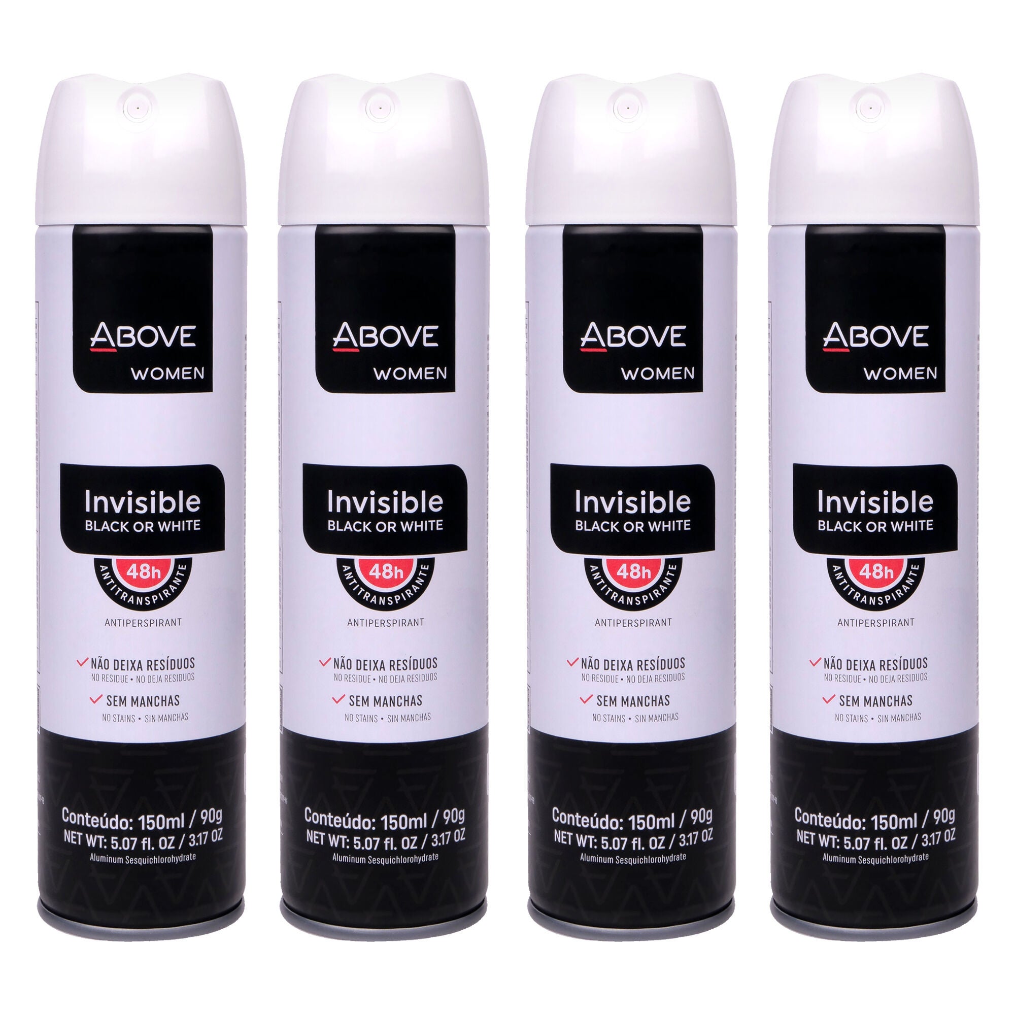 48 Hours Antiperspirant Deodorant - Invisible by Above for Women - 3.17 oz Deodorant Spray - Pack of 4, See Description, hi-res image number 0
