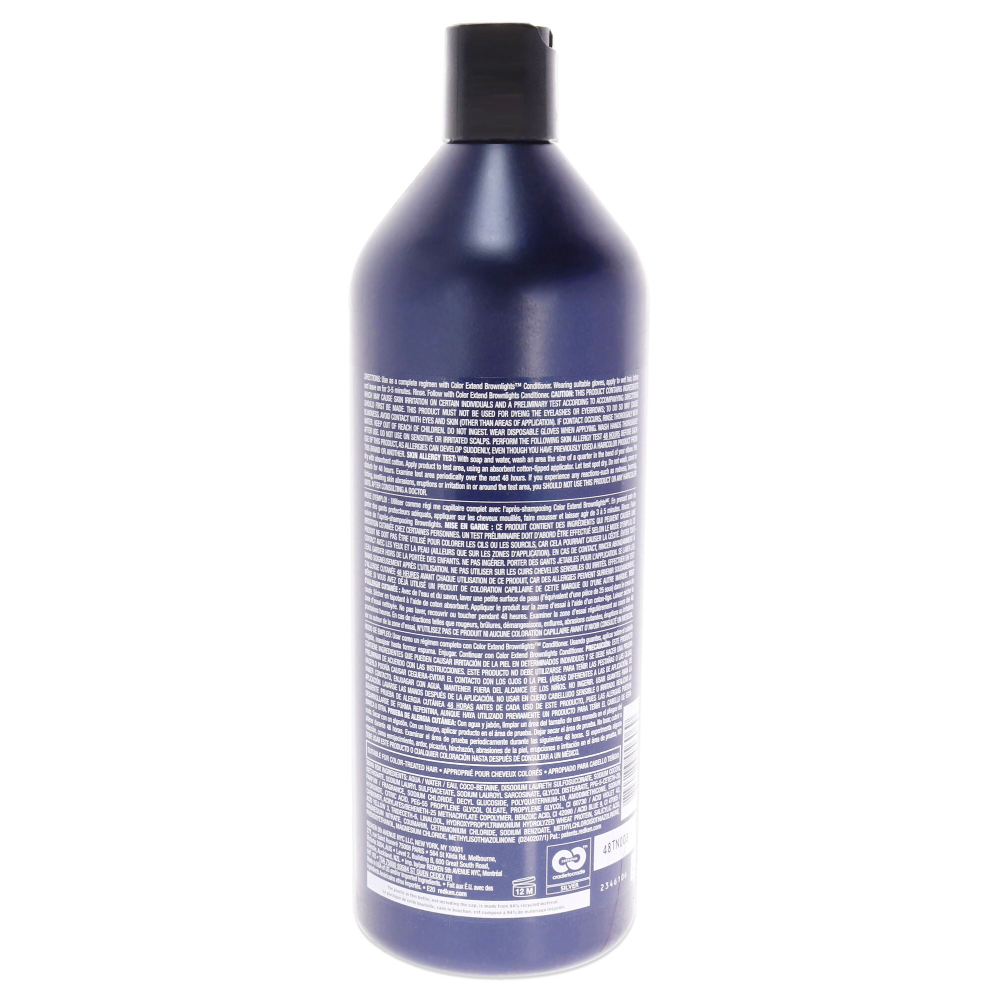 Color Extend Brownlights Blue Toning Shampoo-NP by Redken for Unisex - 33.8 oz Shampoo, , alternate image number 4