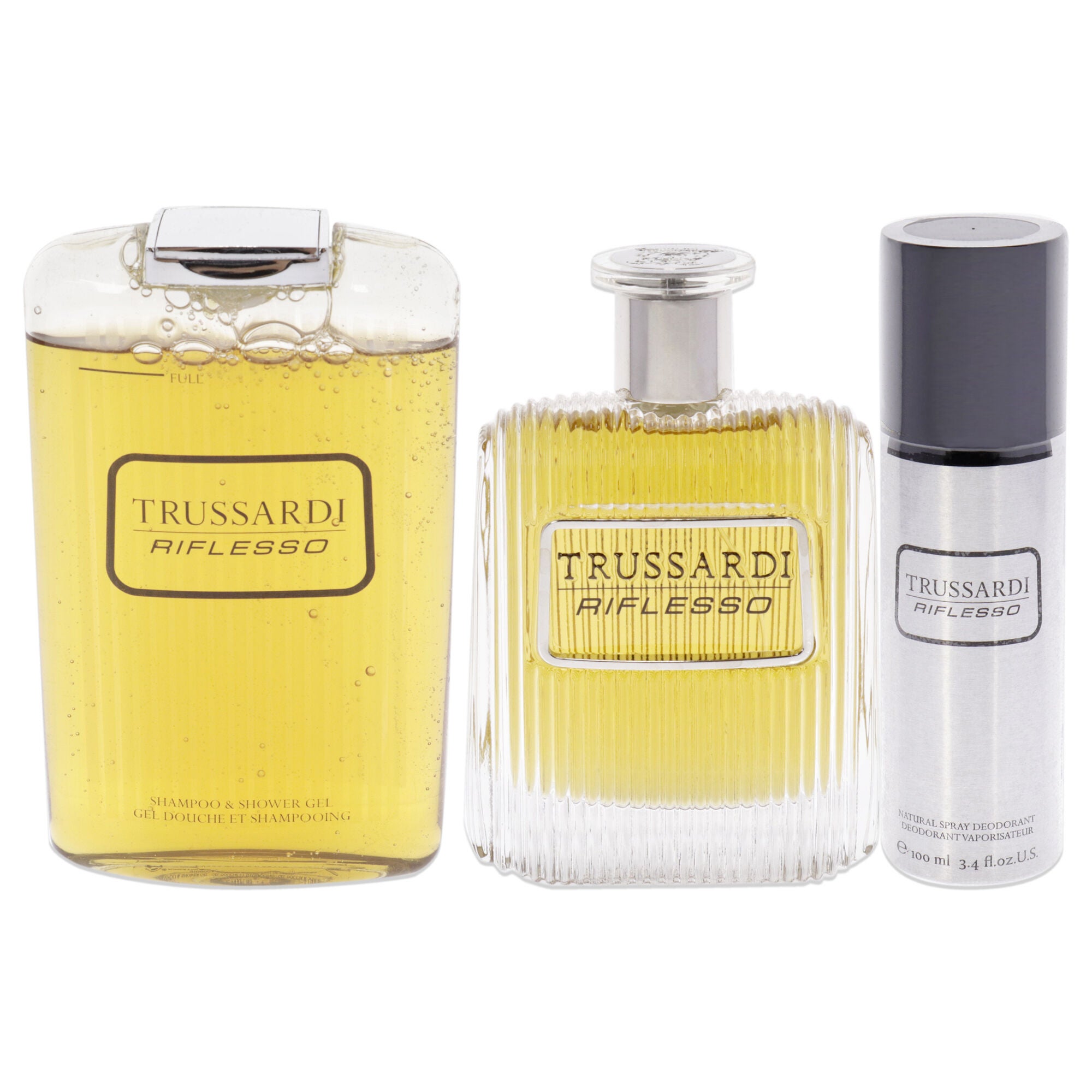 Trussardi Riflesso by Trussardi for Men - 3 Pc Gift Set 3.4oz EDT Spray, 6.8oz Shampoo and Shower Gel, 3.4oz Deodorant Spray, See Description, alternate image number 3